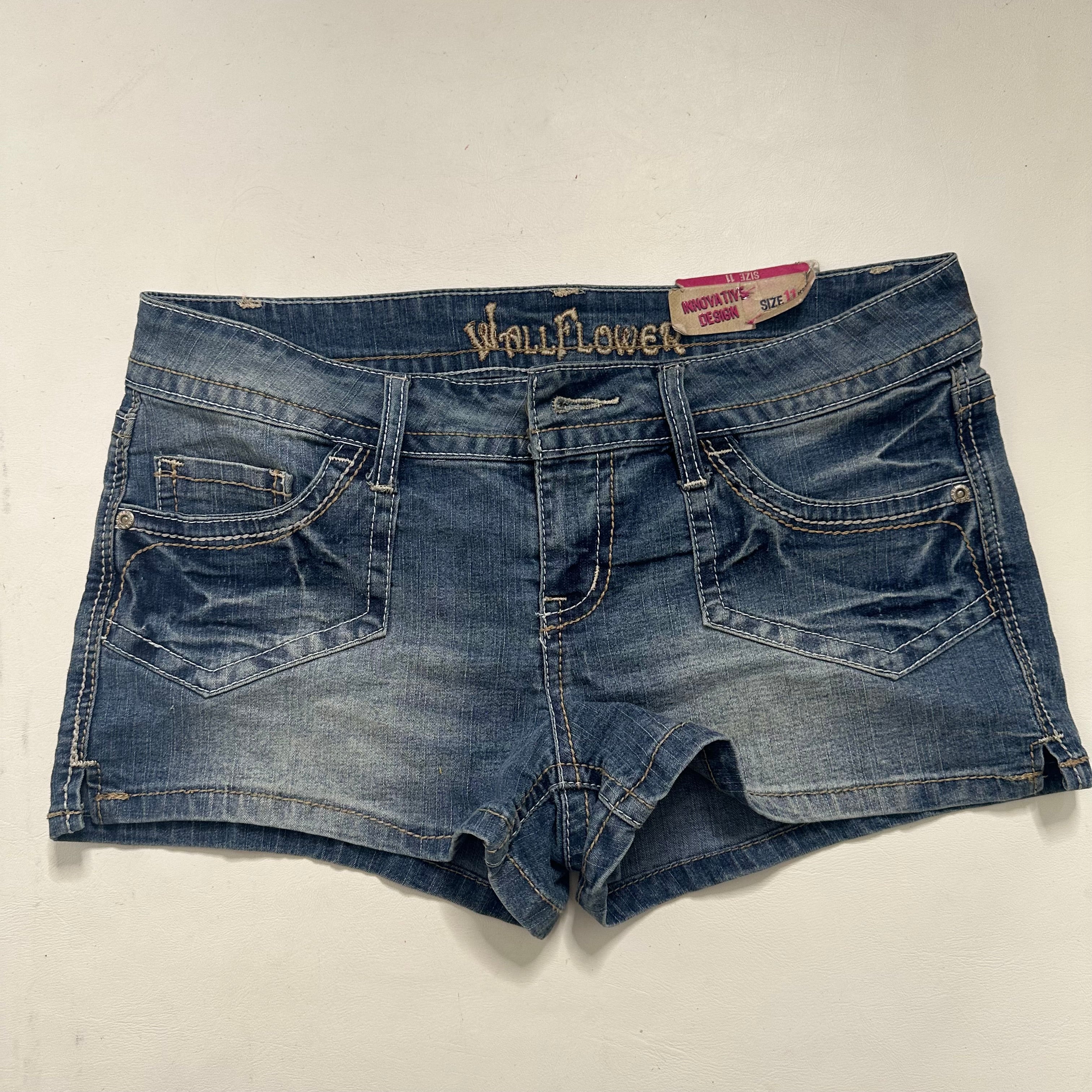 Wallflower mini denim shorts