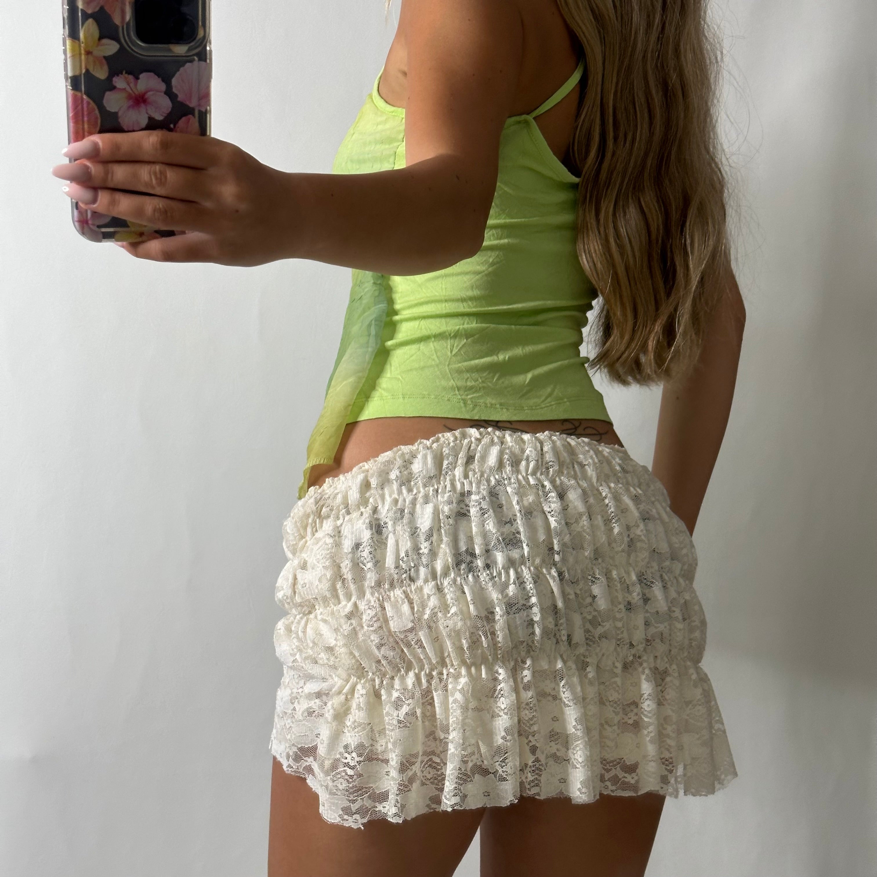 Green mesh fairy cami
