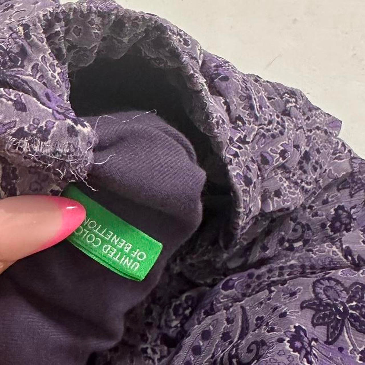 Purple paisley skirt