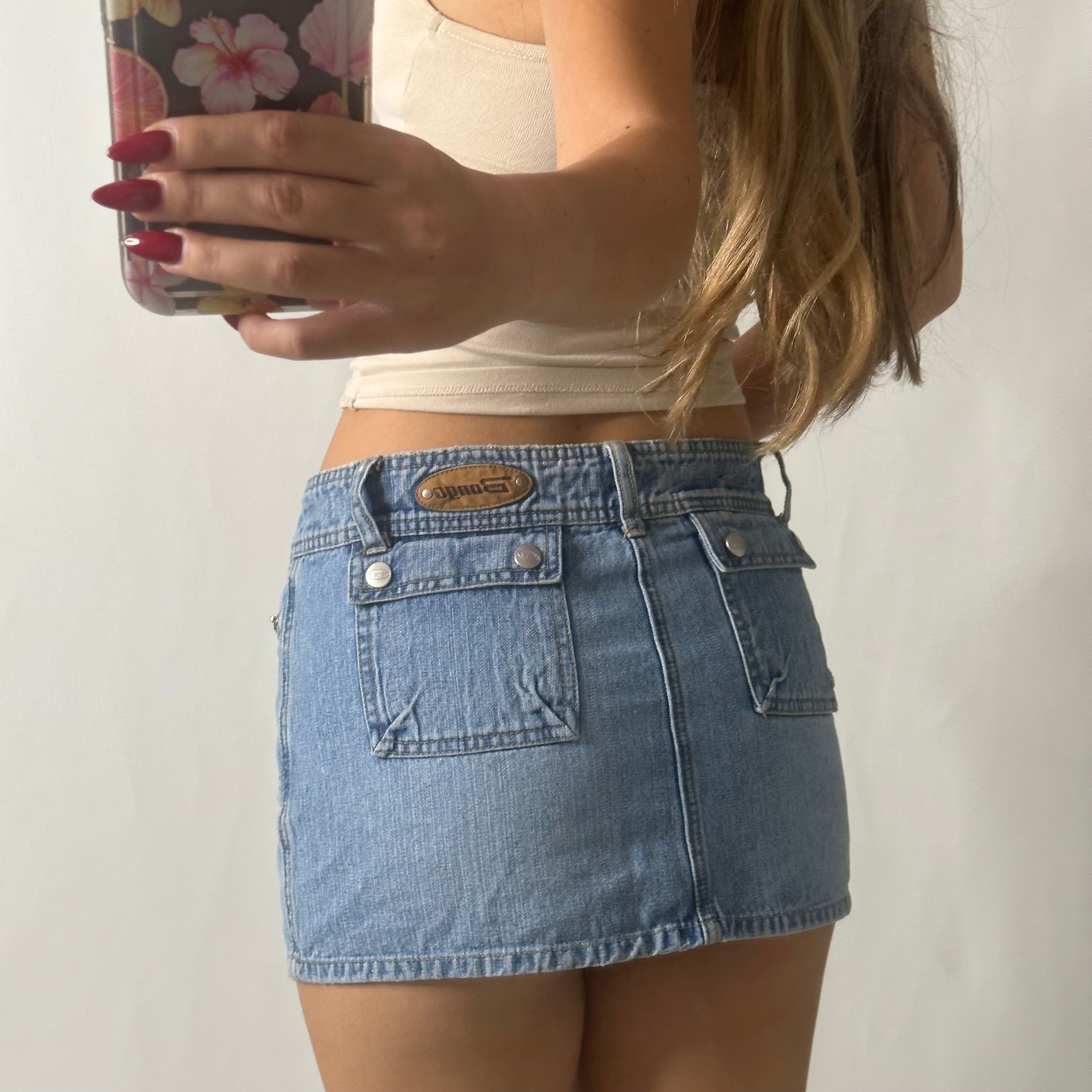 Mini cargo skirt