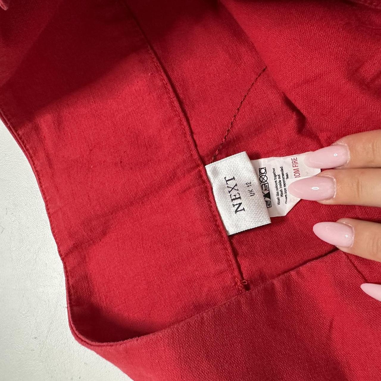 Old label Next red mini skirt