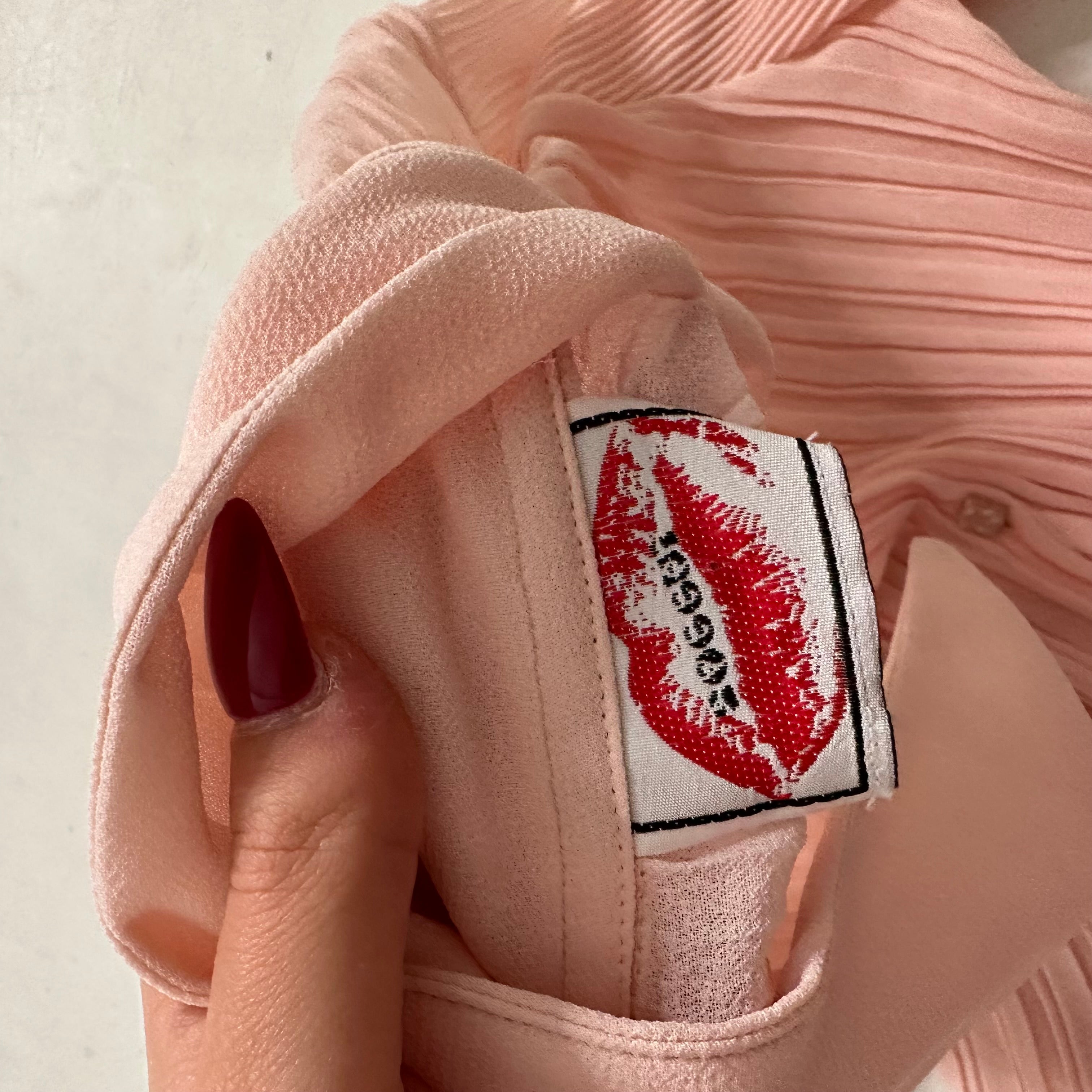 Pink mesh shirt