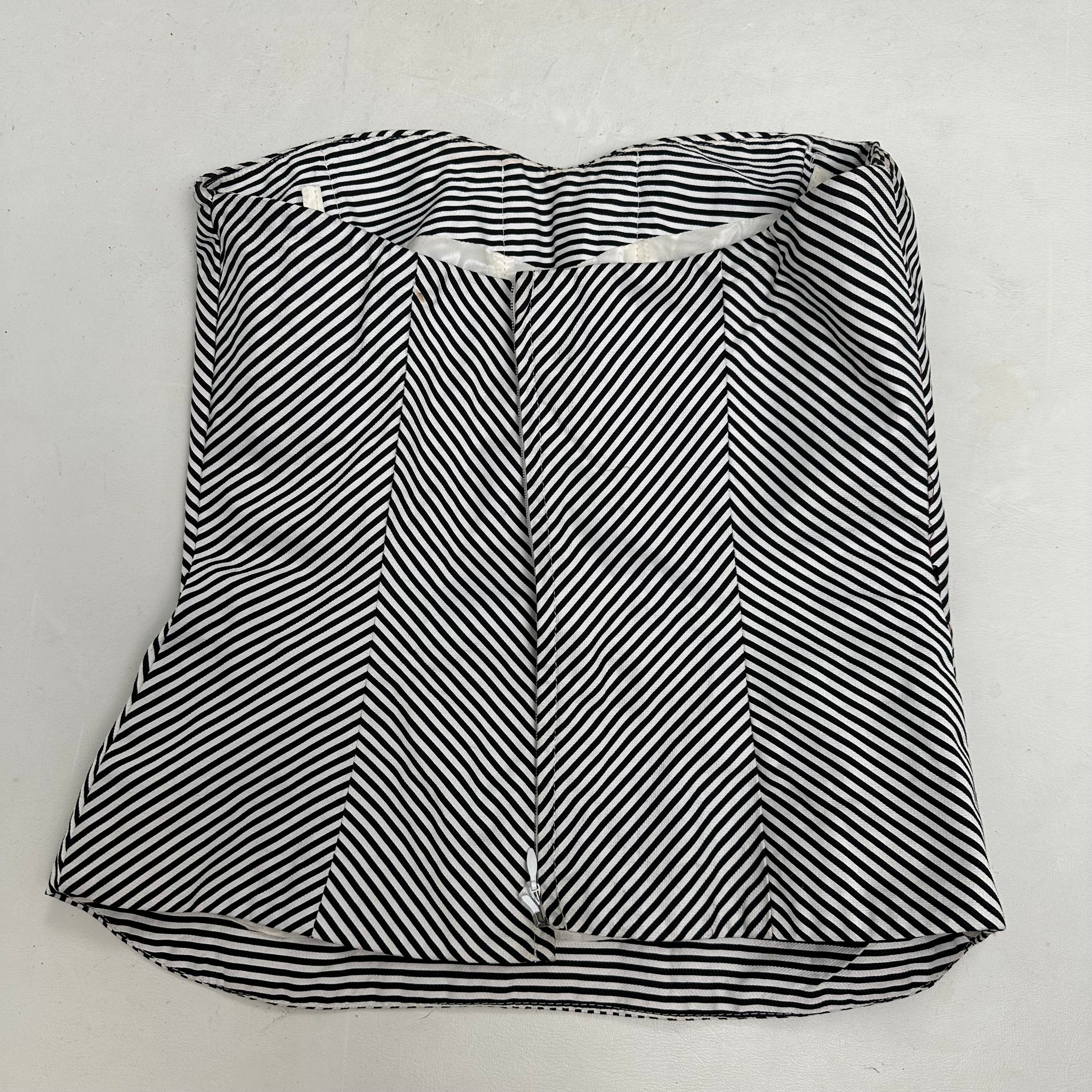 Striped corset top