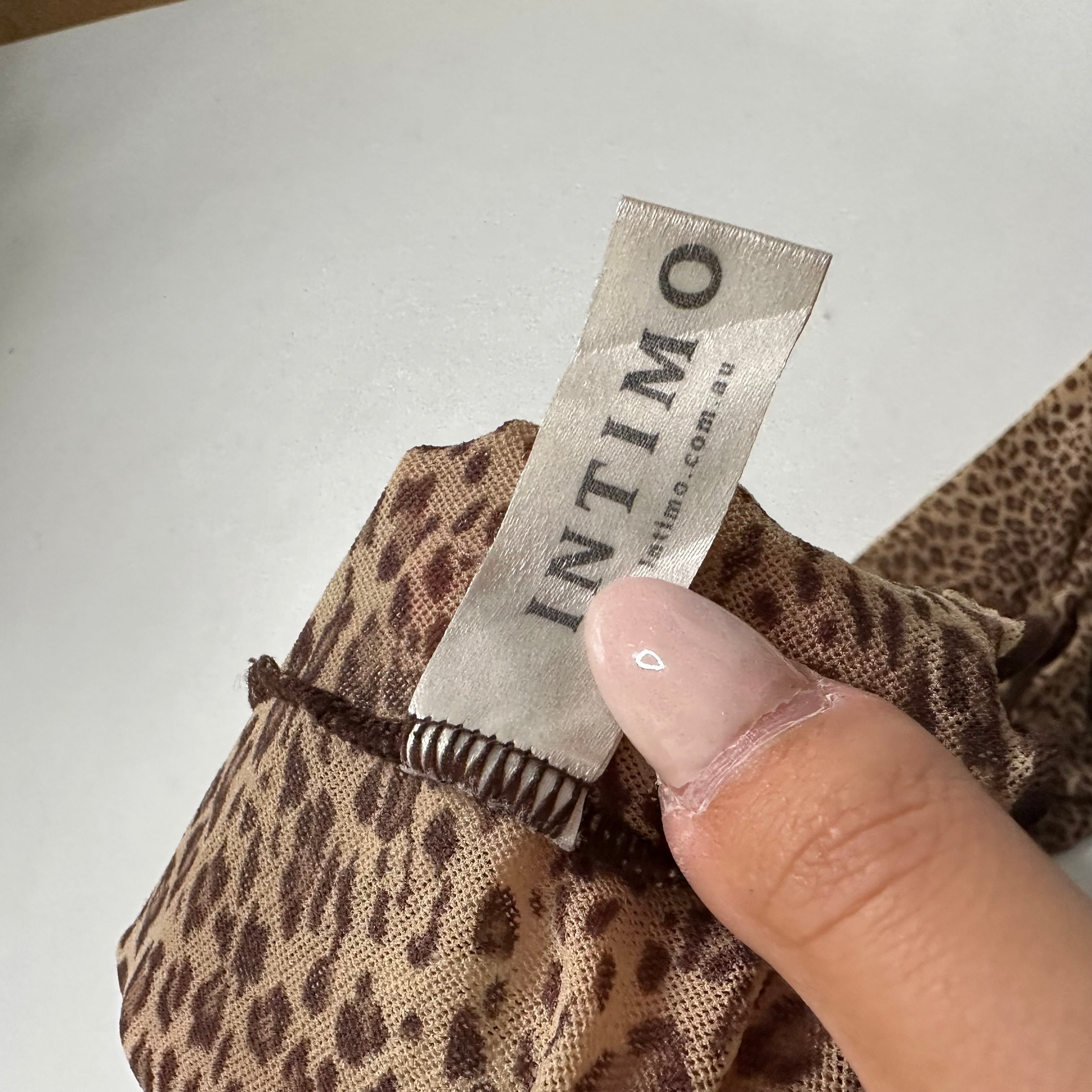 Leopard mesh cami