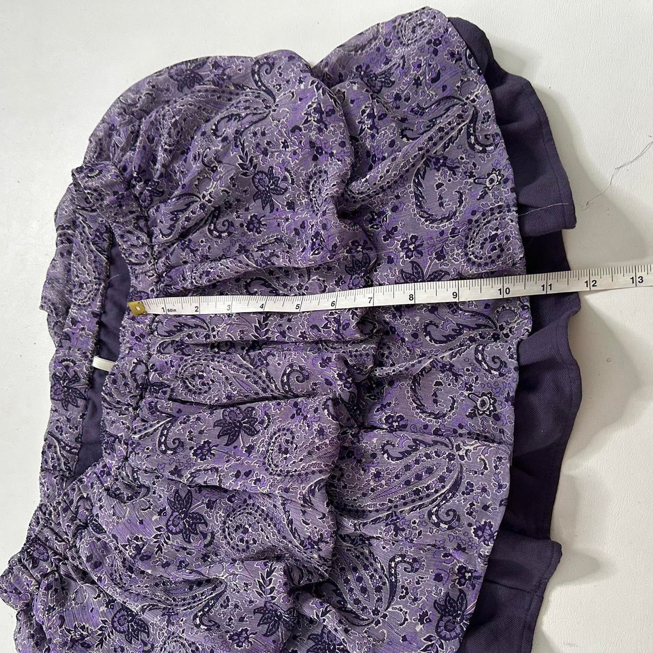 Purple paisley skirt
