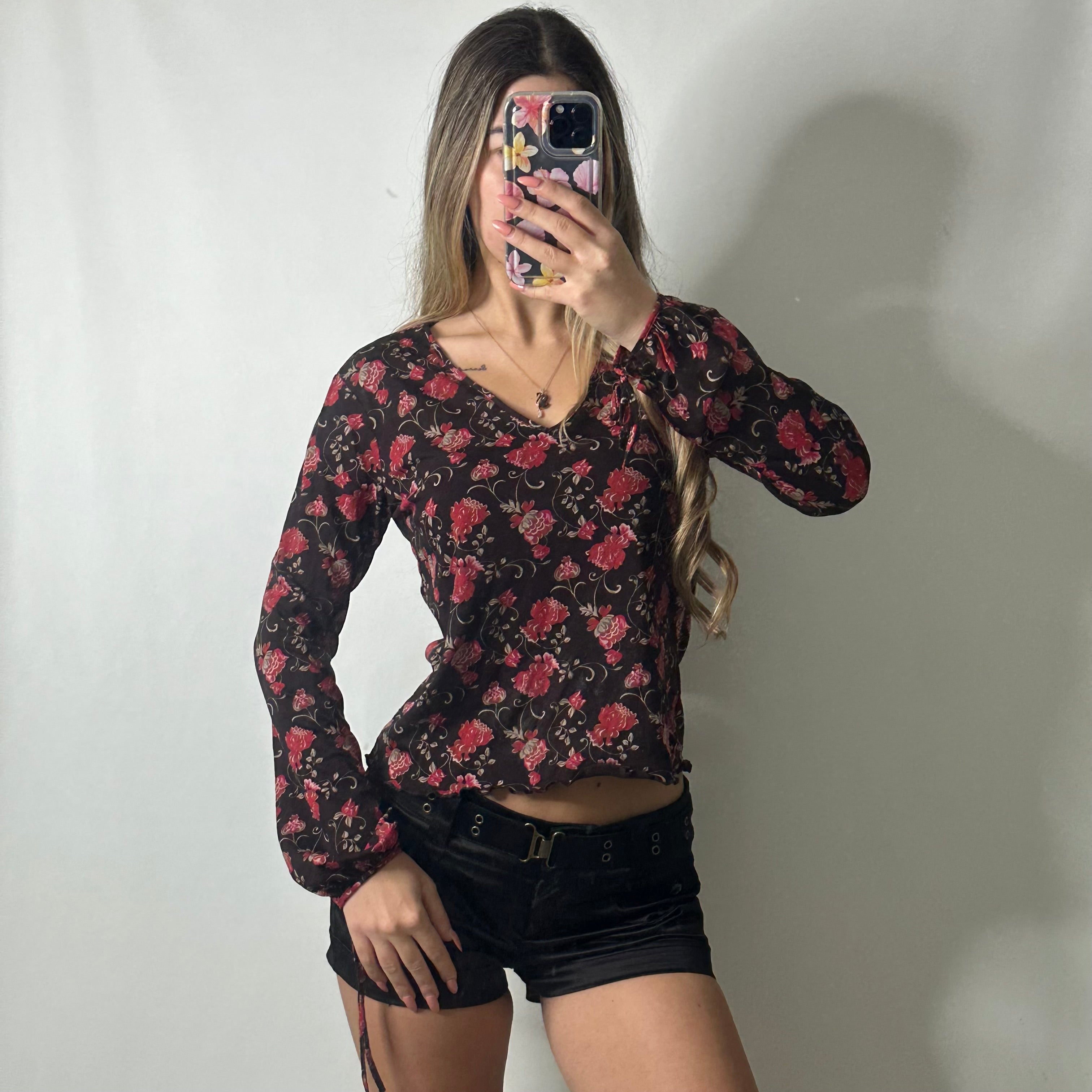 Old navy floral blouse