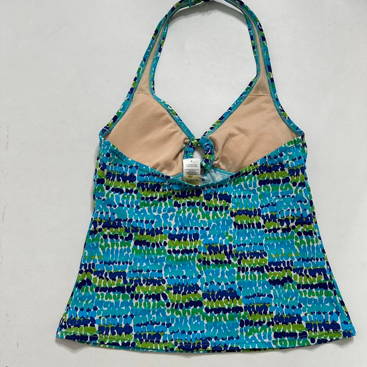 Blue O ring halter top