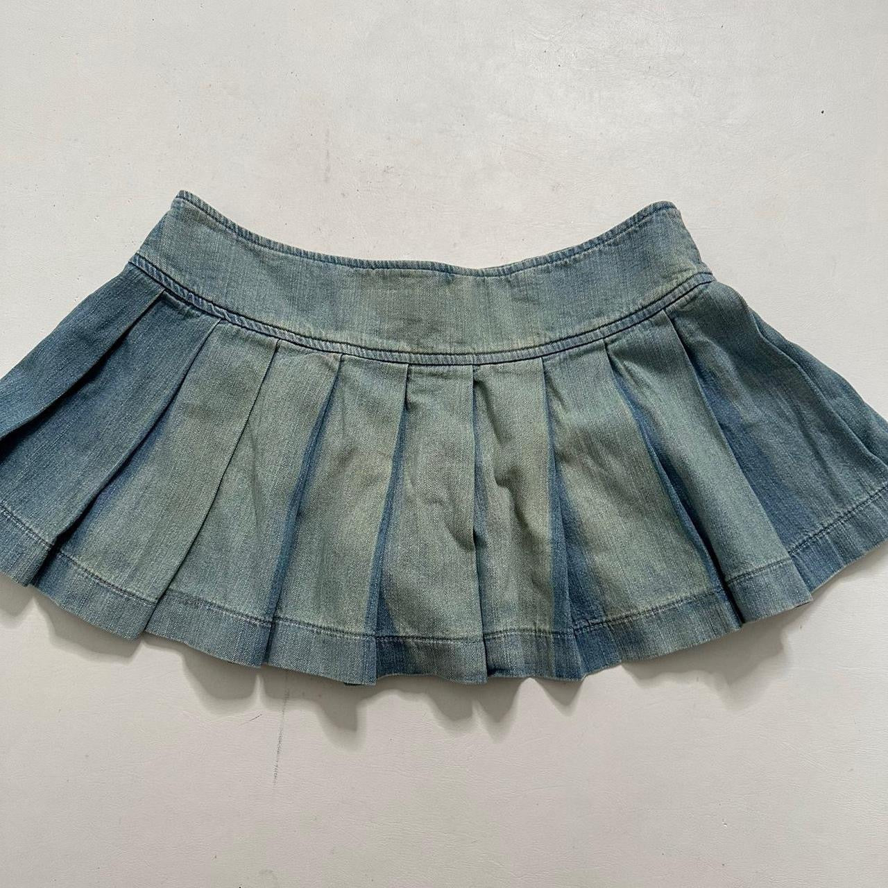 Miss Sixty pleated denim skirt