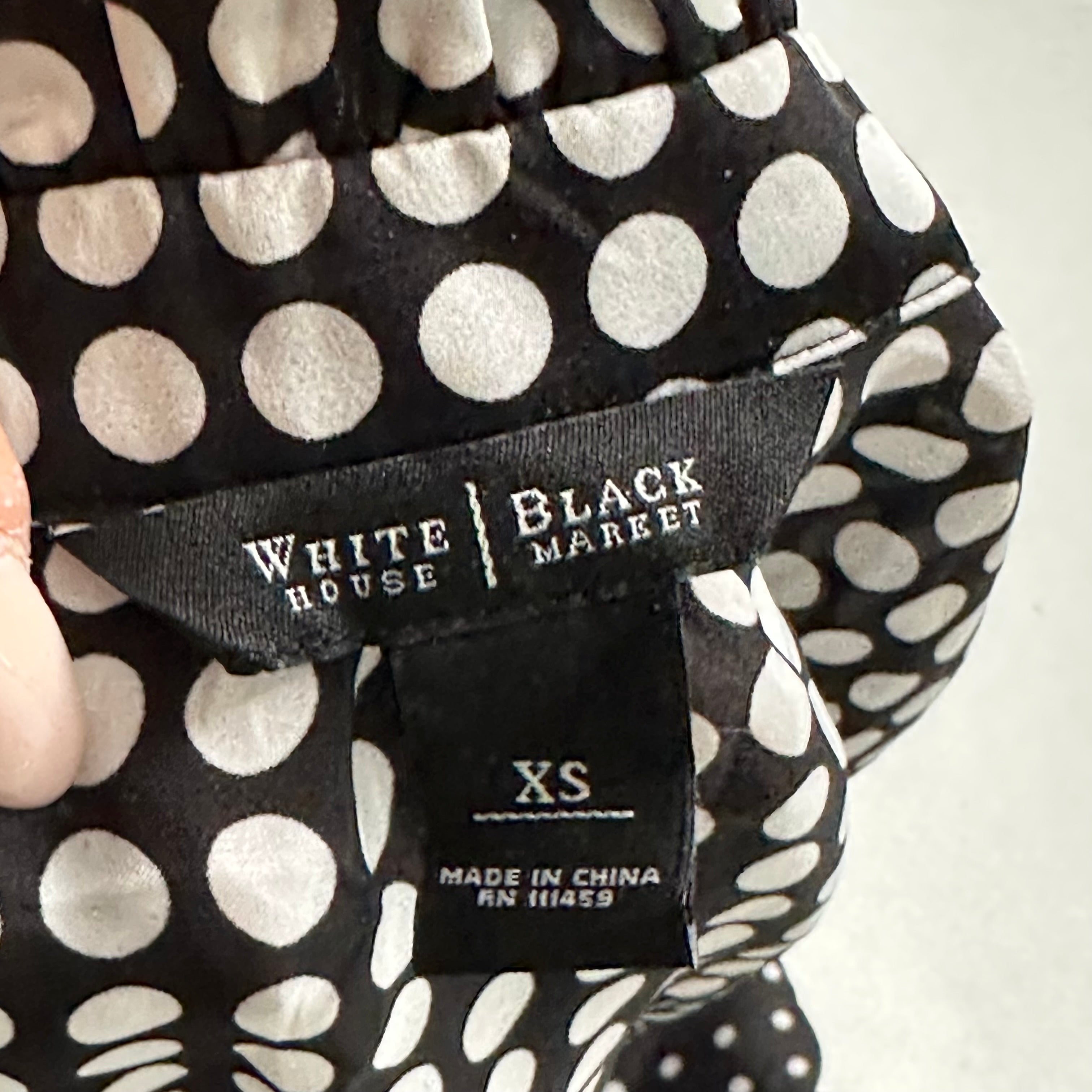 Polka dot wrap over double layered shirt