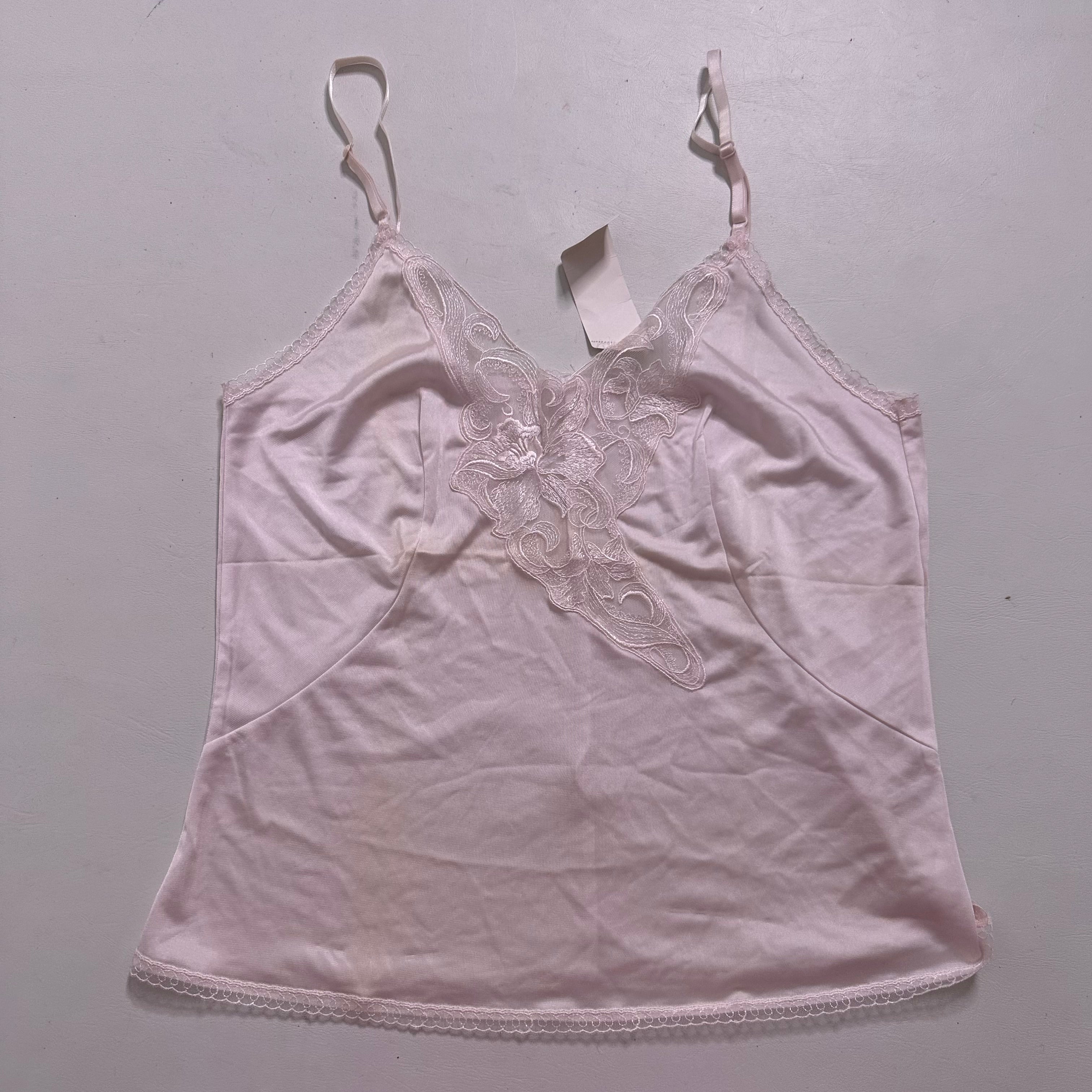Pink lace cami