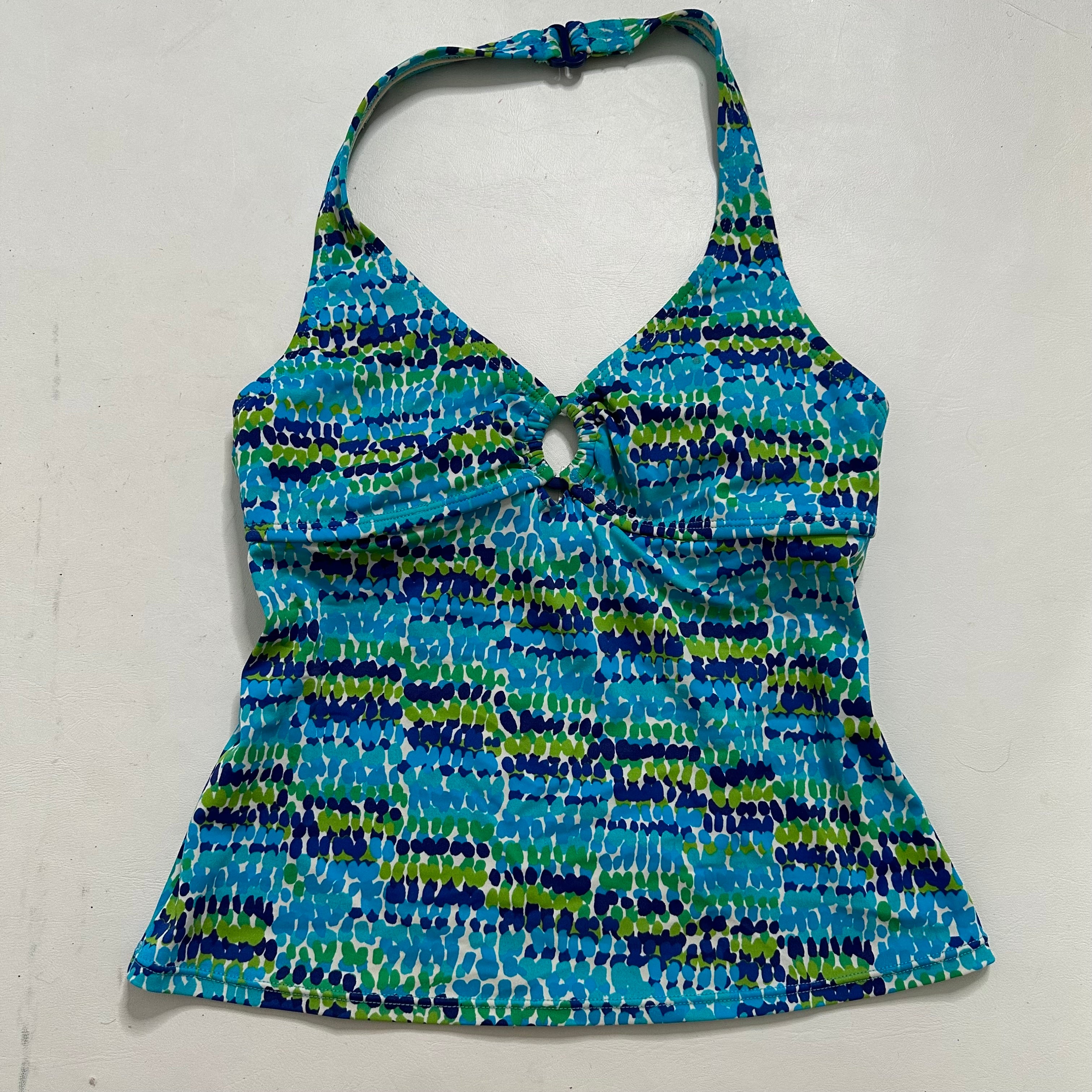 Blue o ring halter top