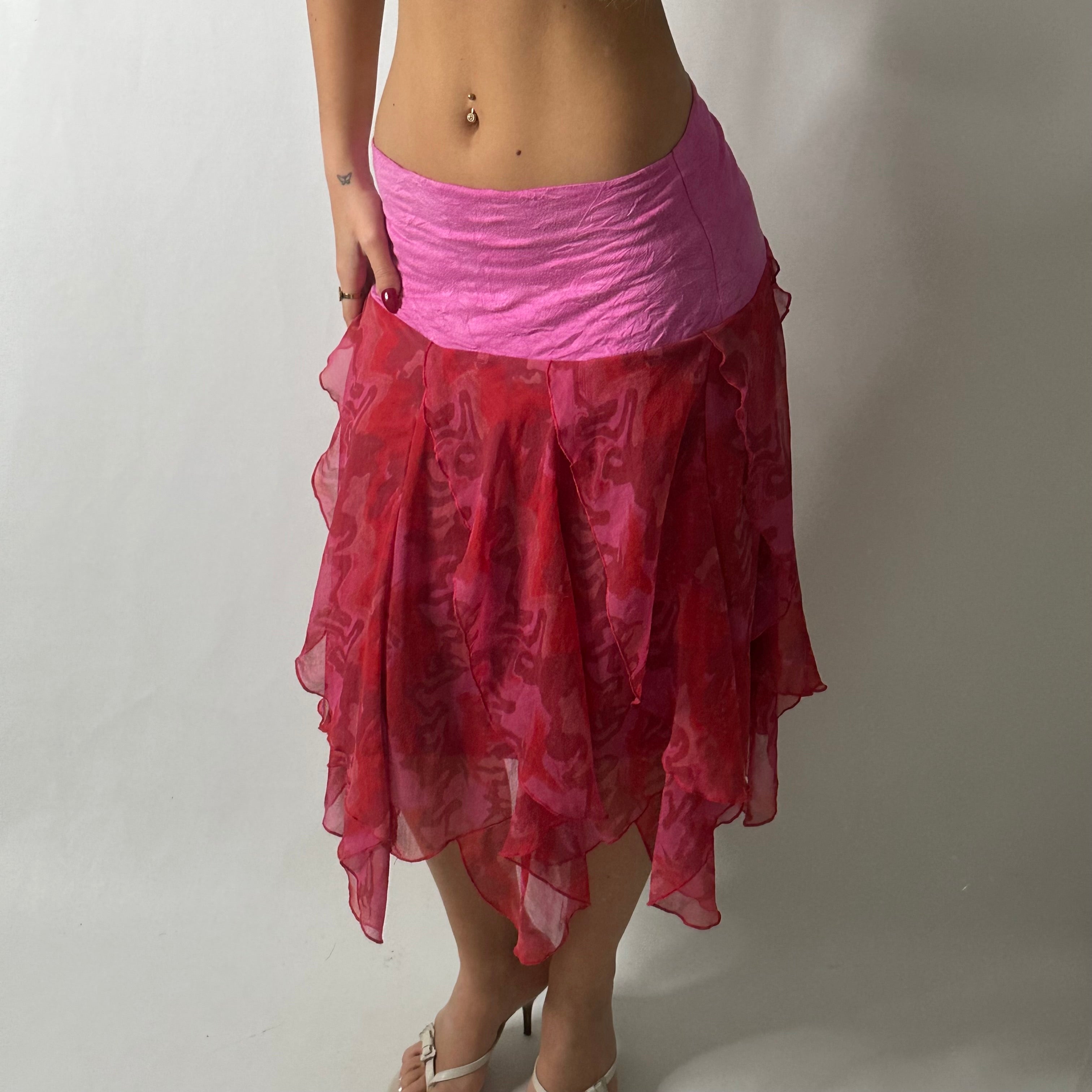 Pink mesh fairy skirt