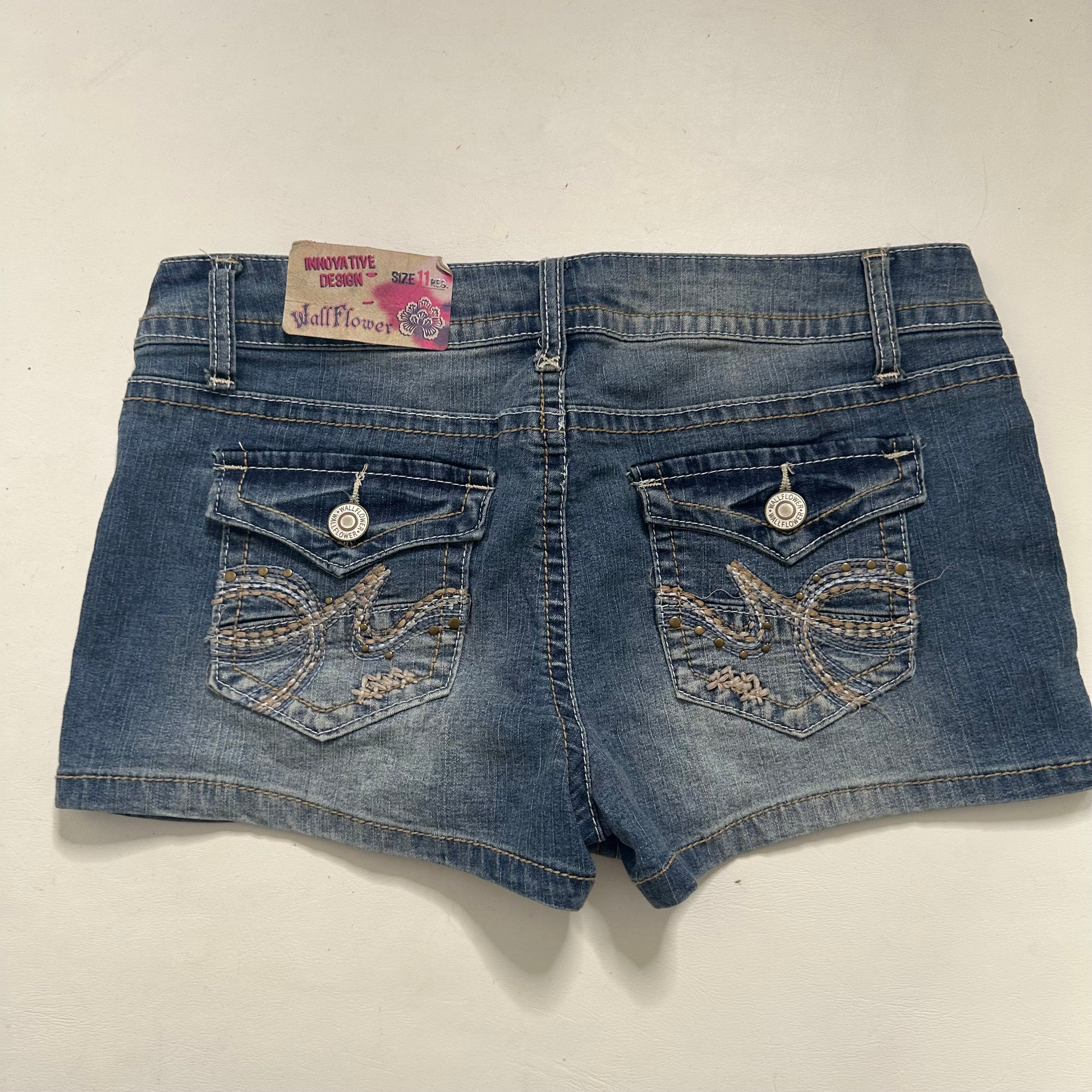 Wallflower mini denim shorts