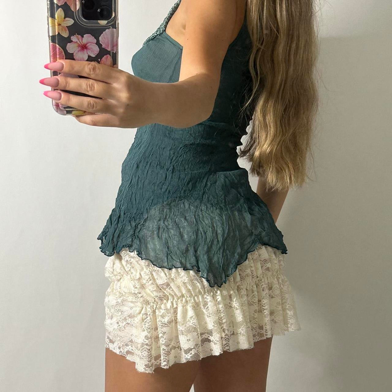 Italian Vintage 2000’s y2k 100% Silk top
