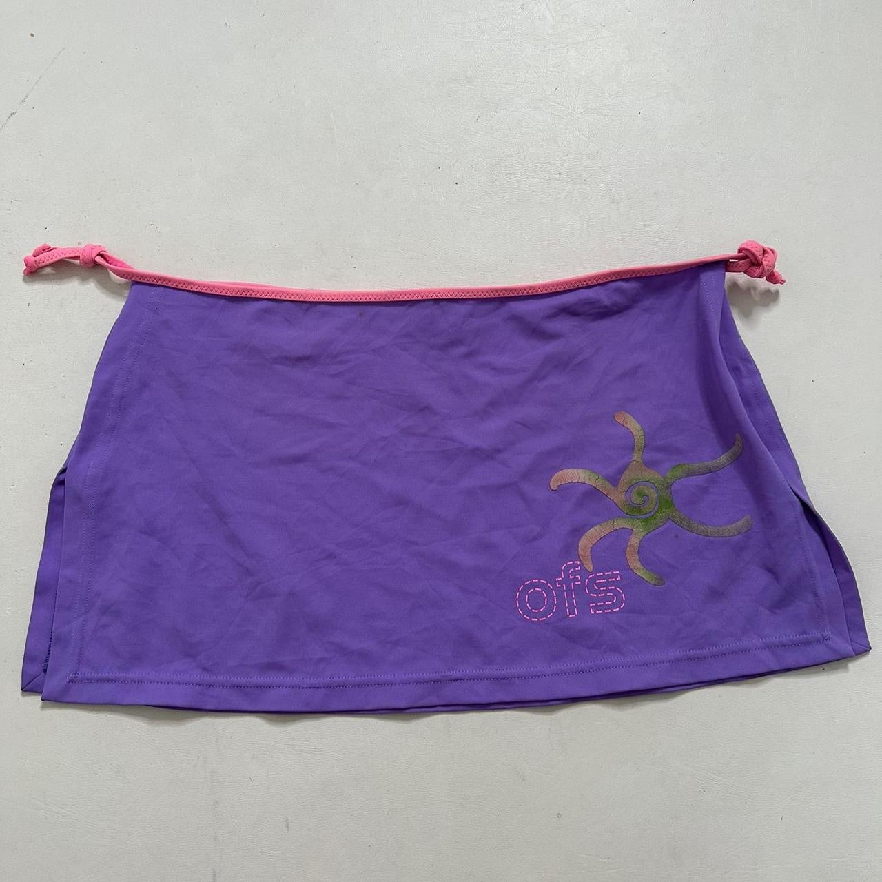 Purple mini skirt