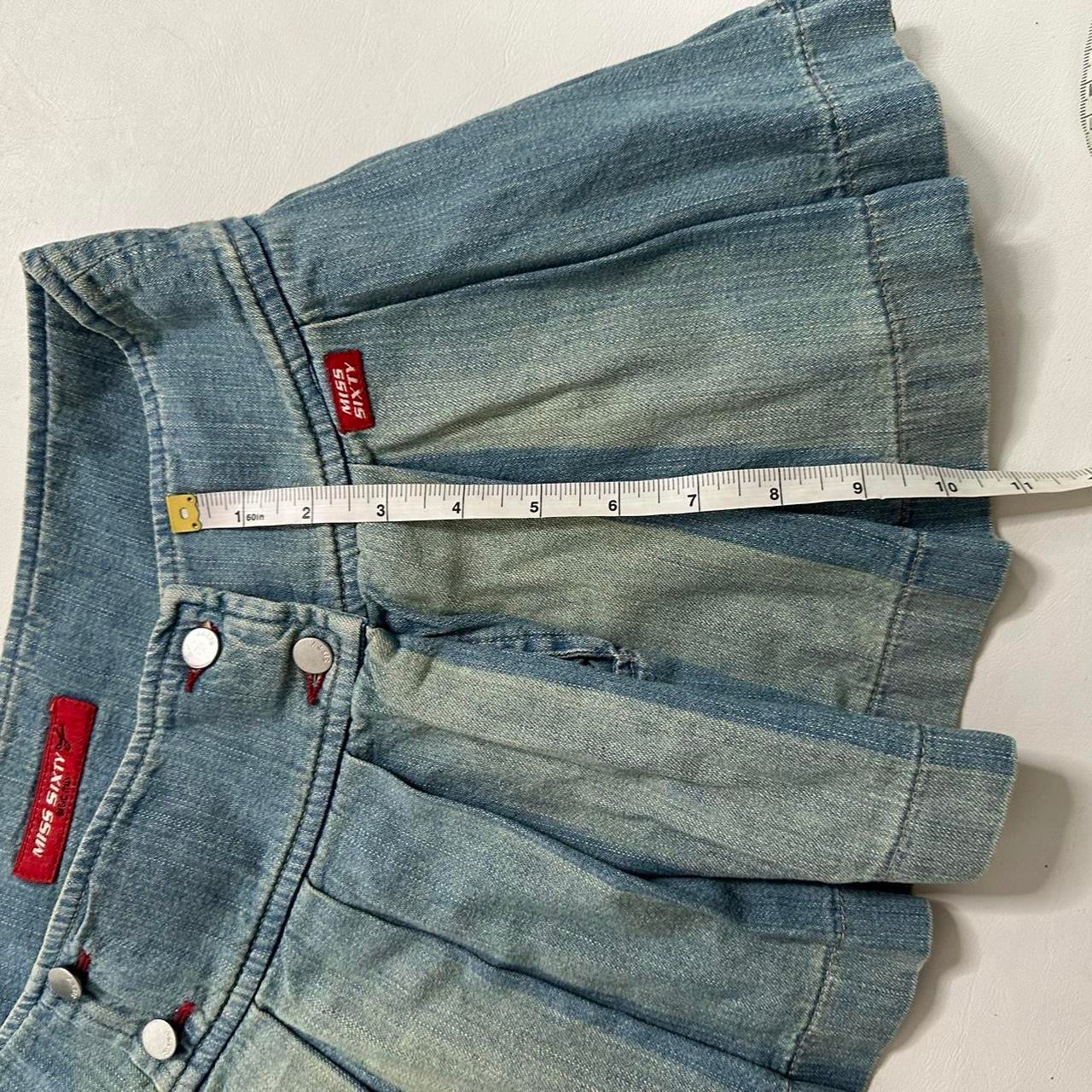 Miss Sixty pleated denim skirt