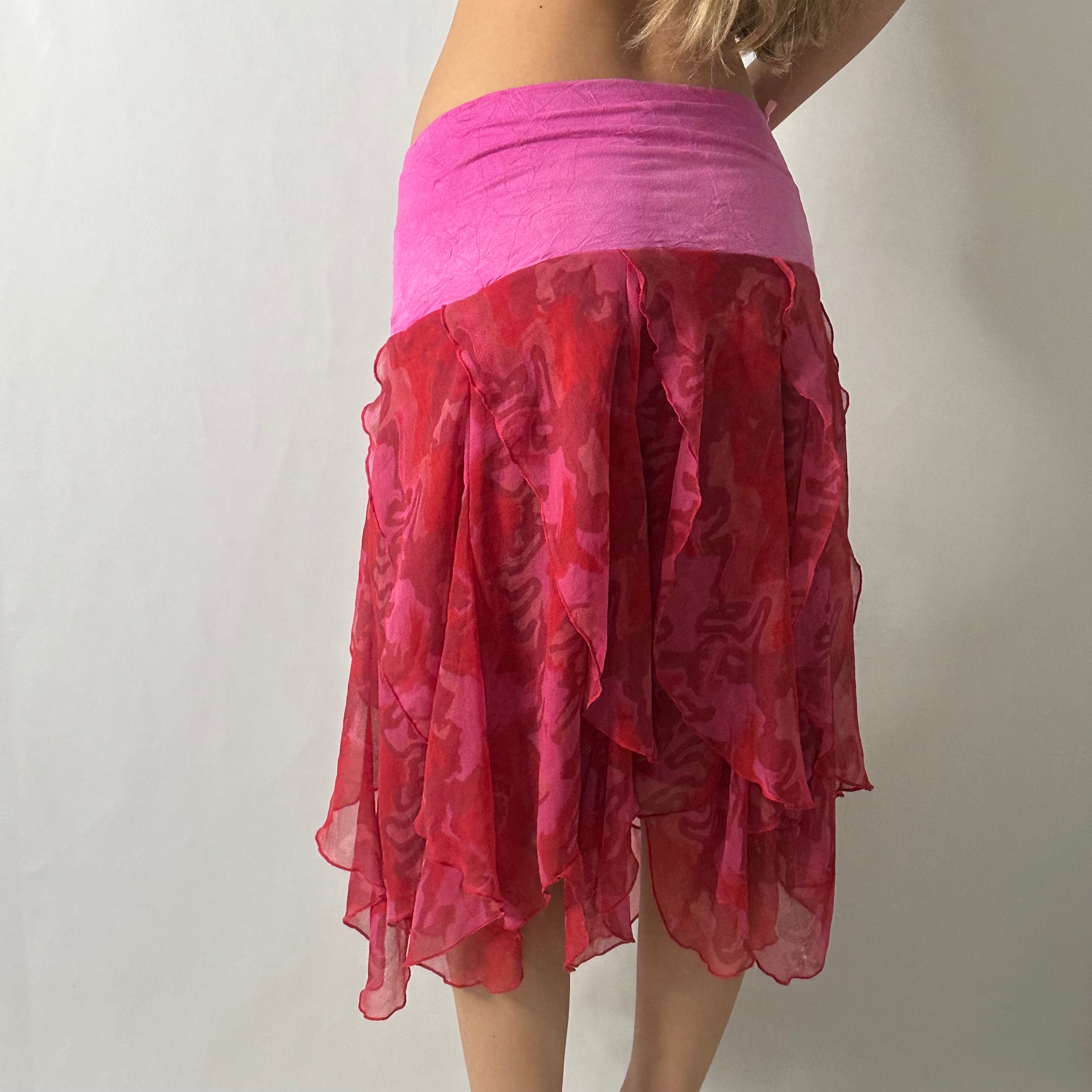 Pink mesh fairy skirt