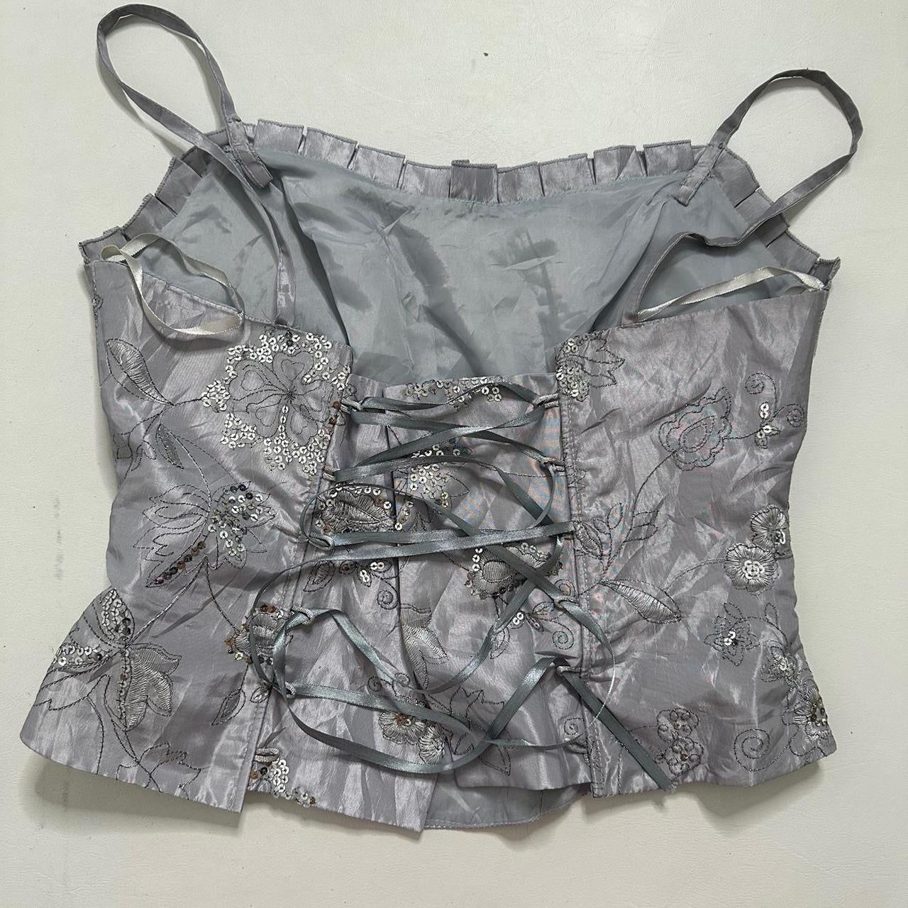 Silver corset