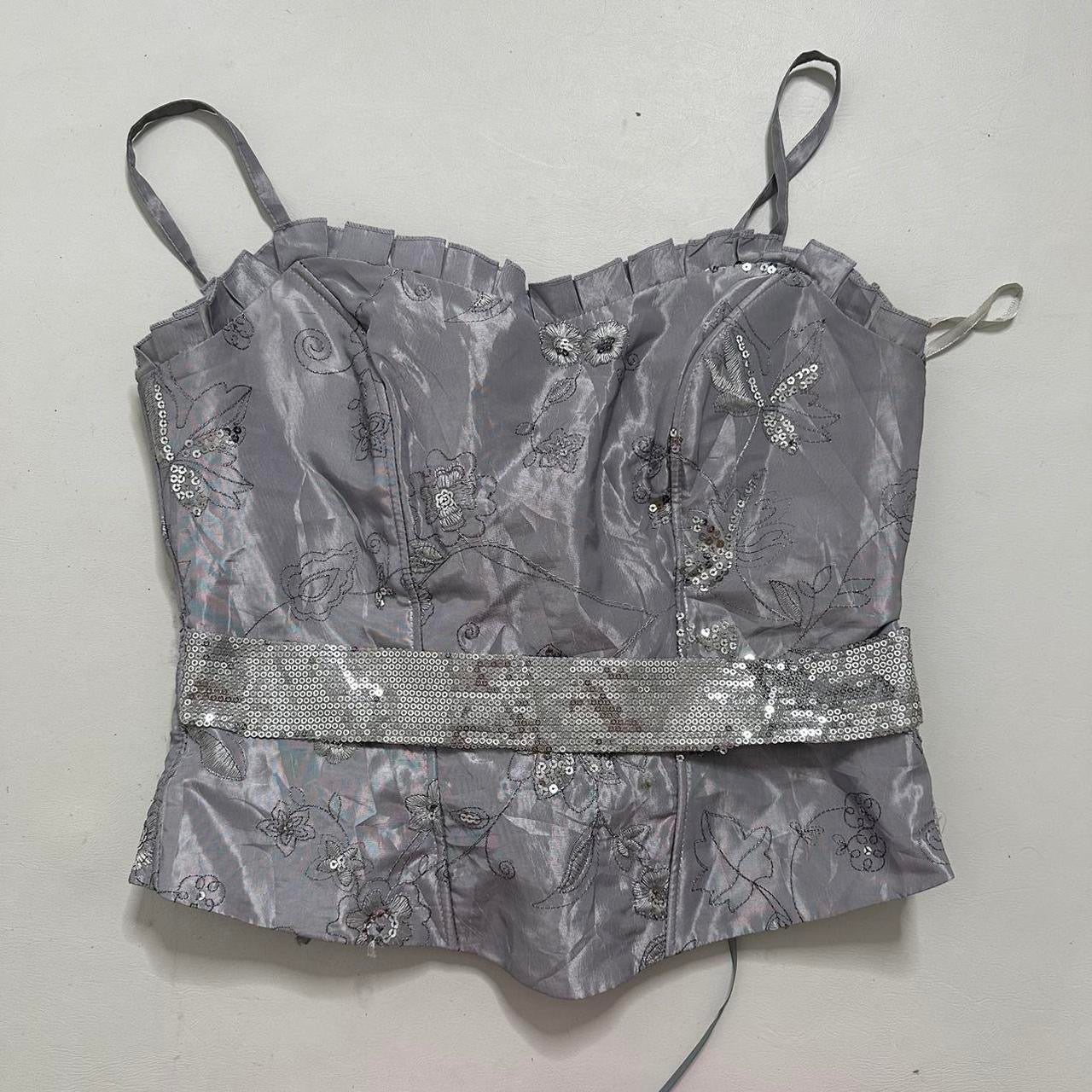 Silver corset