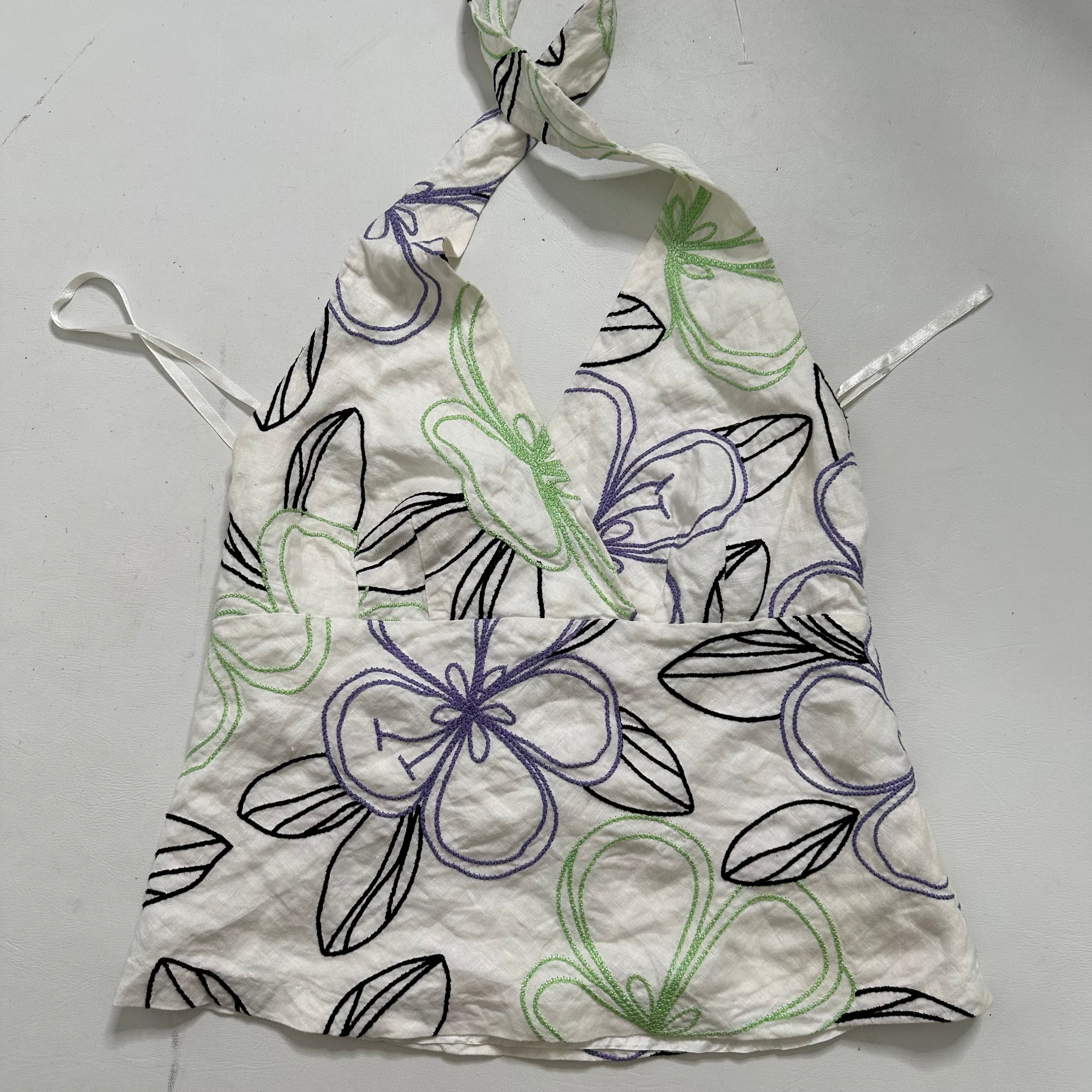 Floral halter top