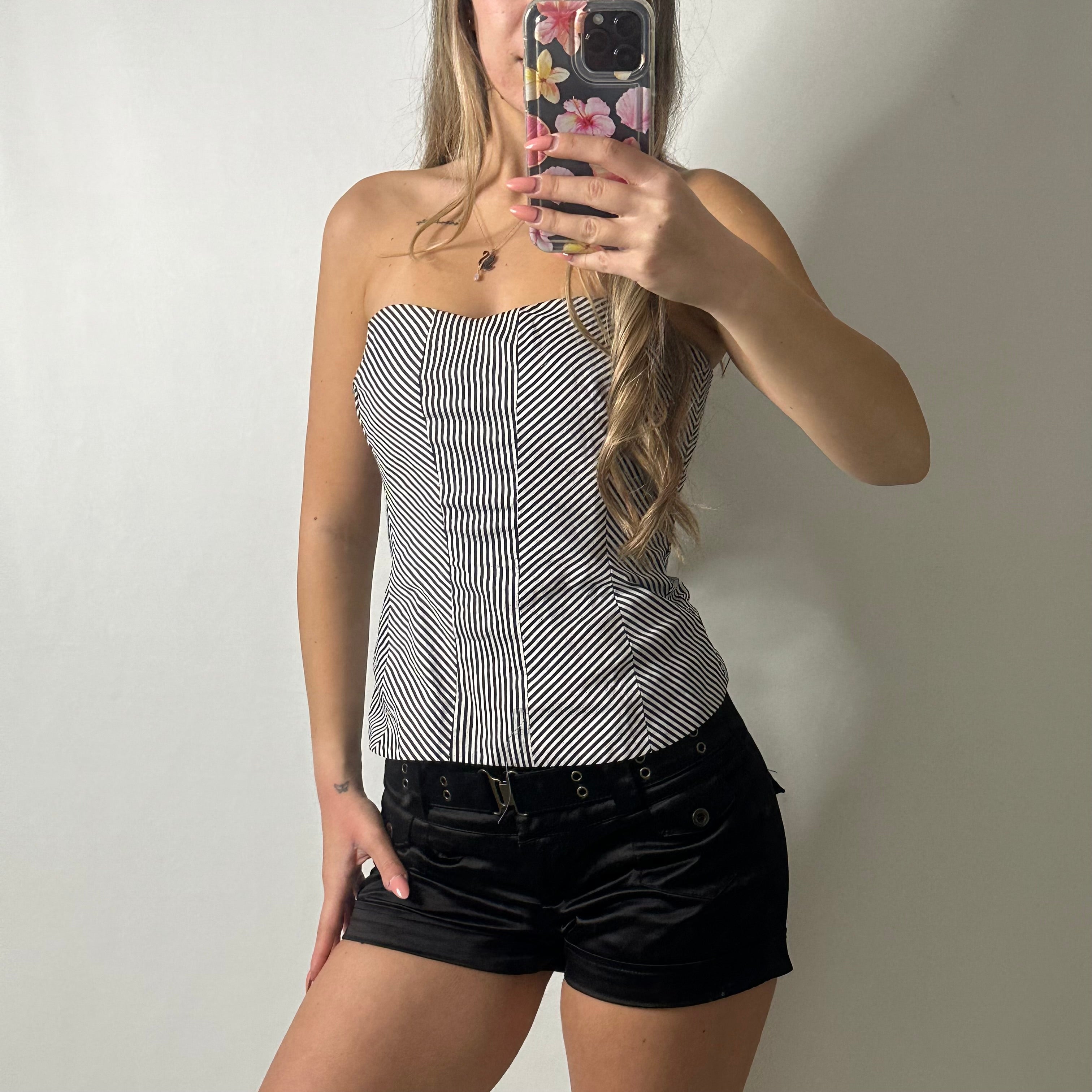 Striped corset top