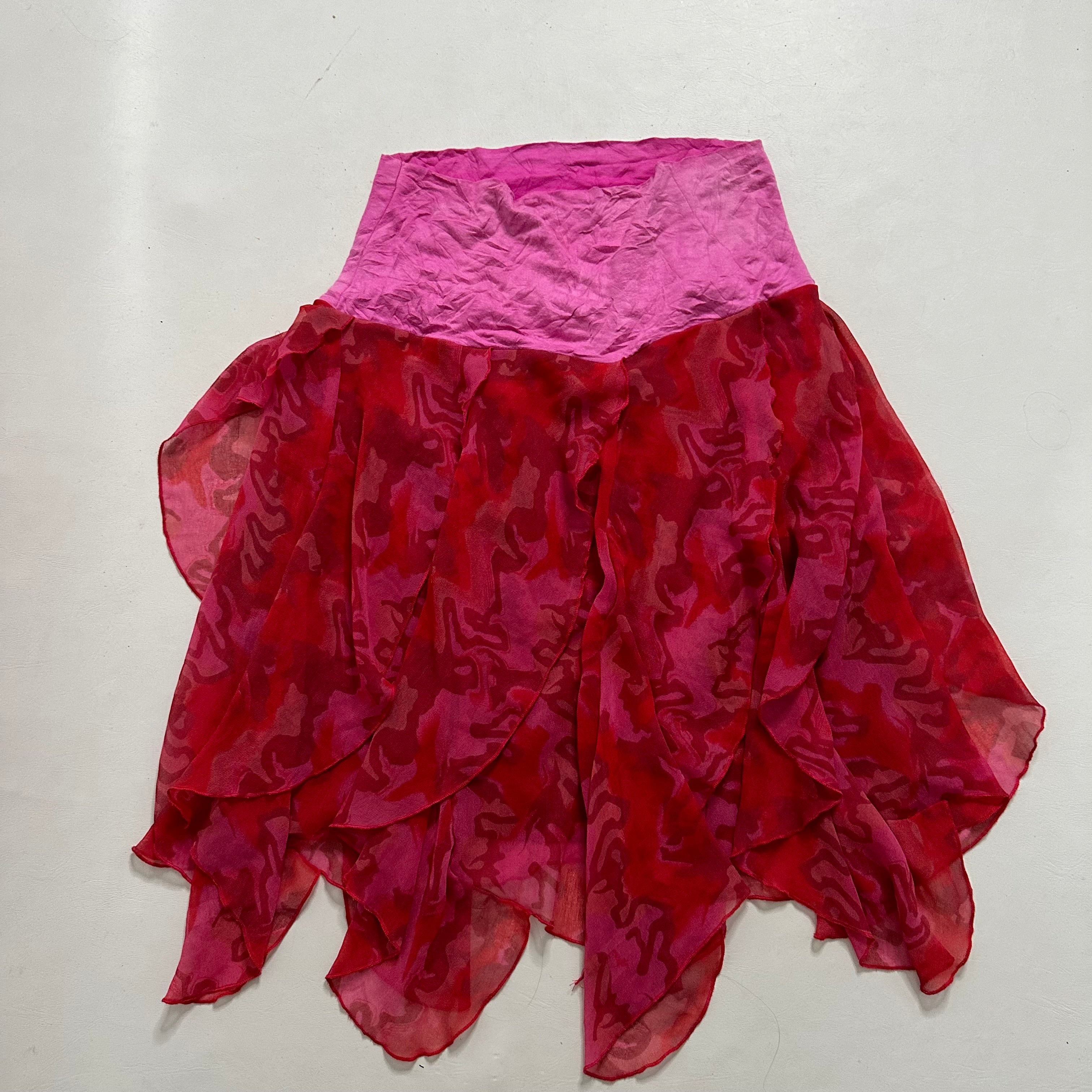 Pink mesh fairy skirt