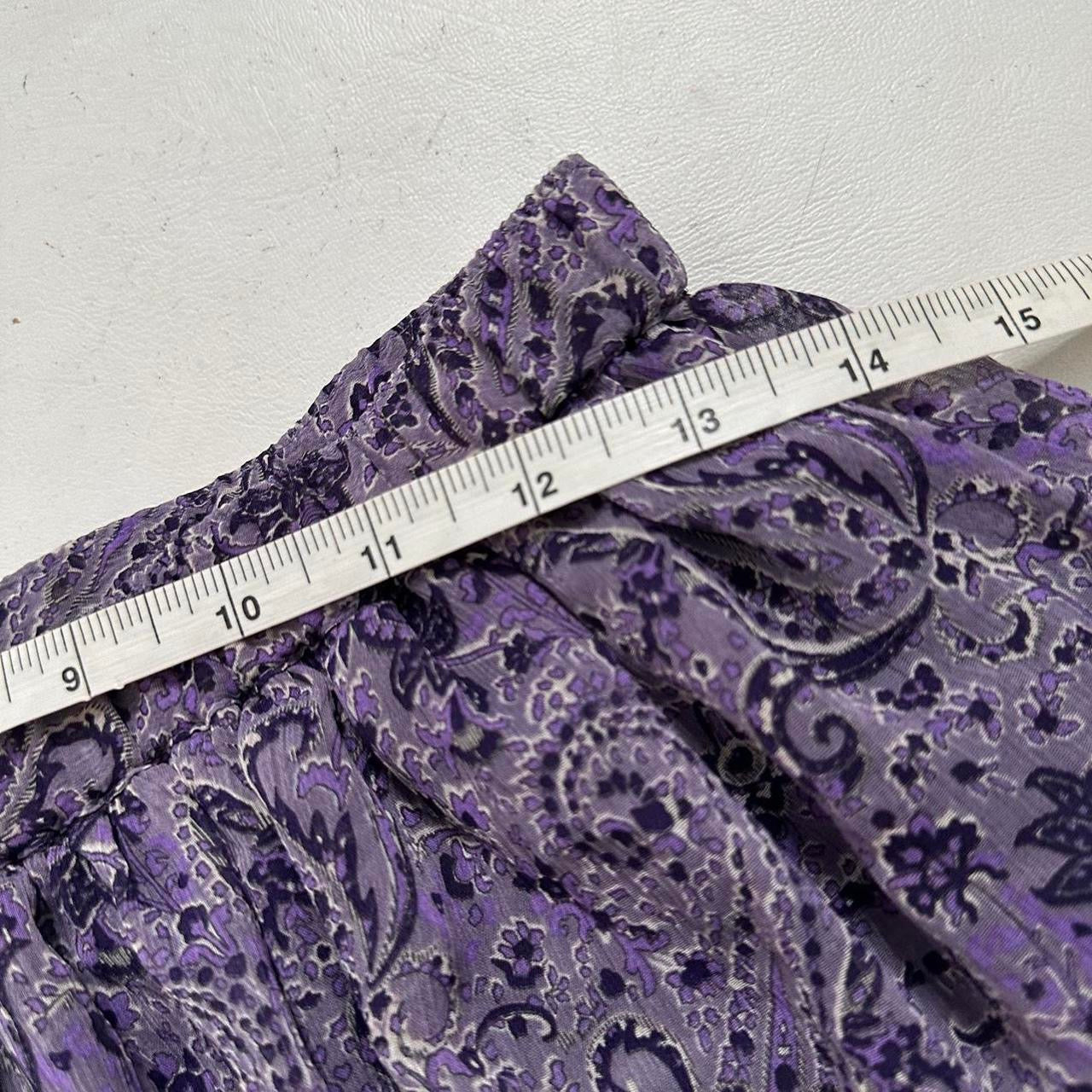 Purple paisley skirt
