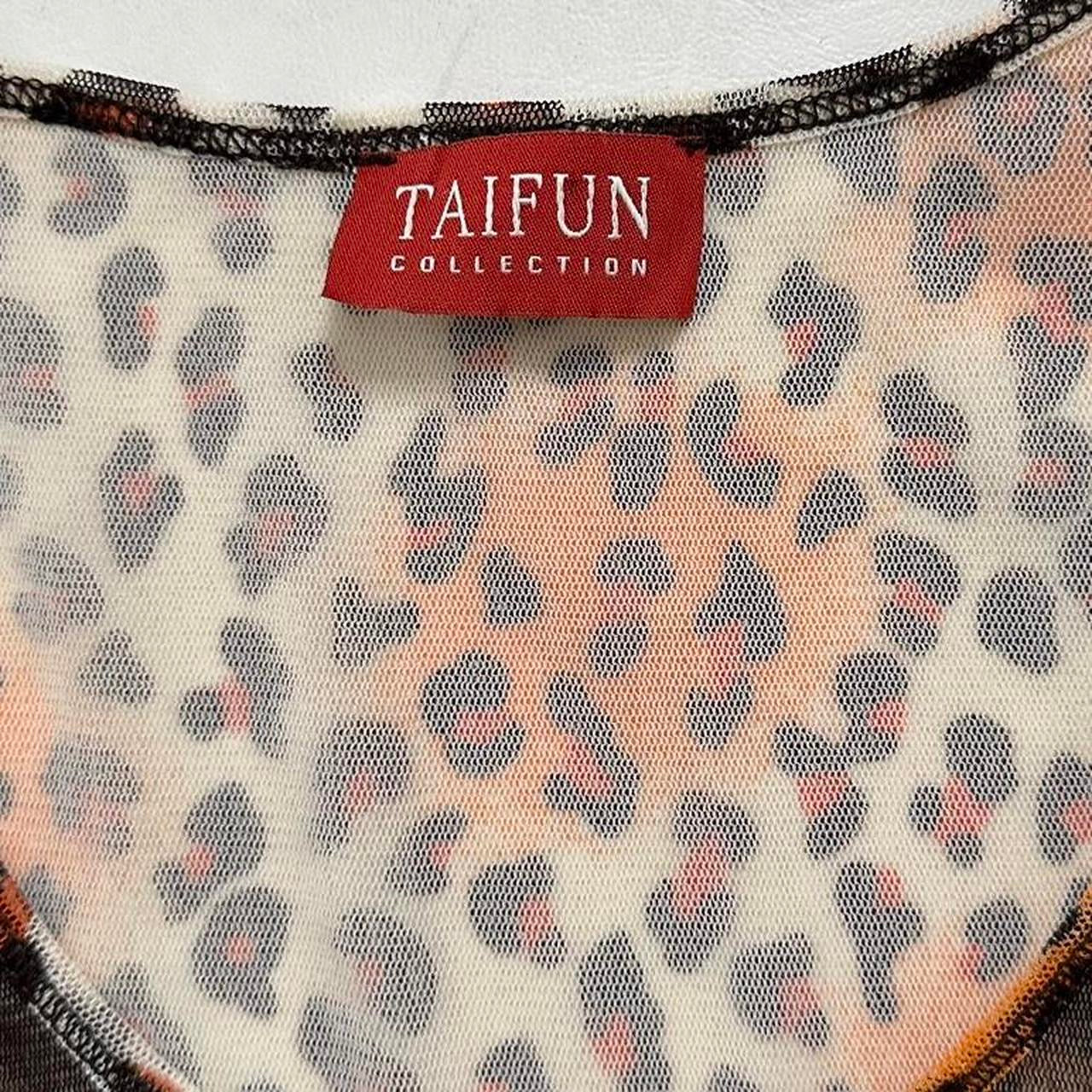 Mesh leopard sequin baby tee