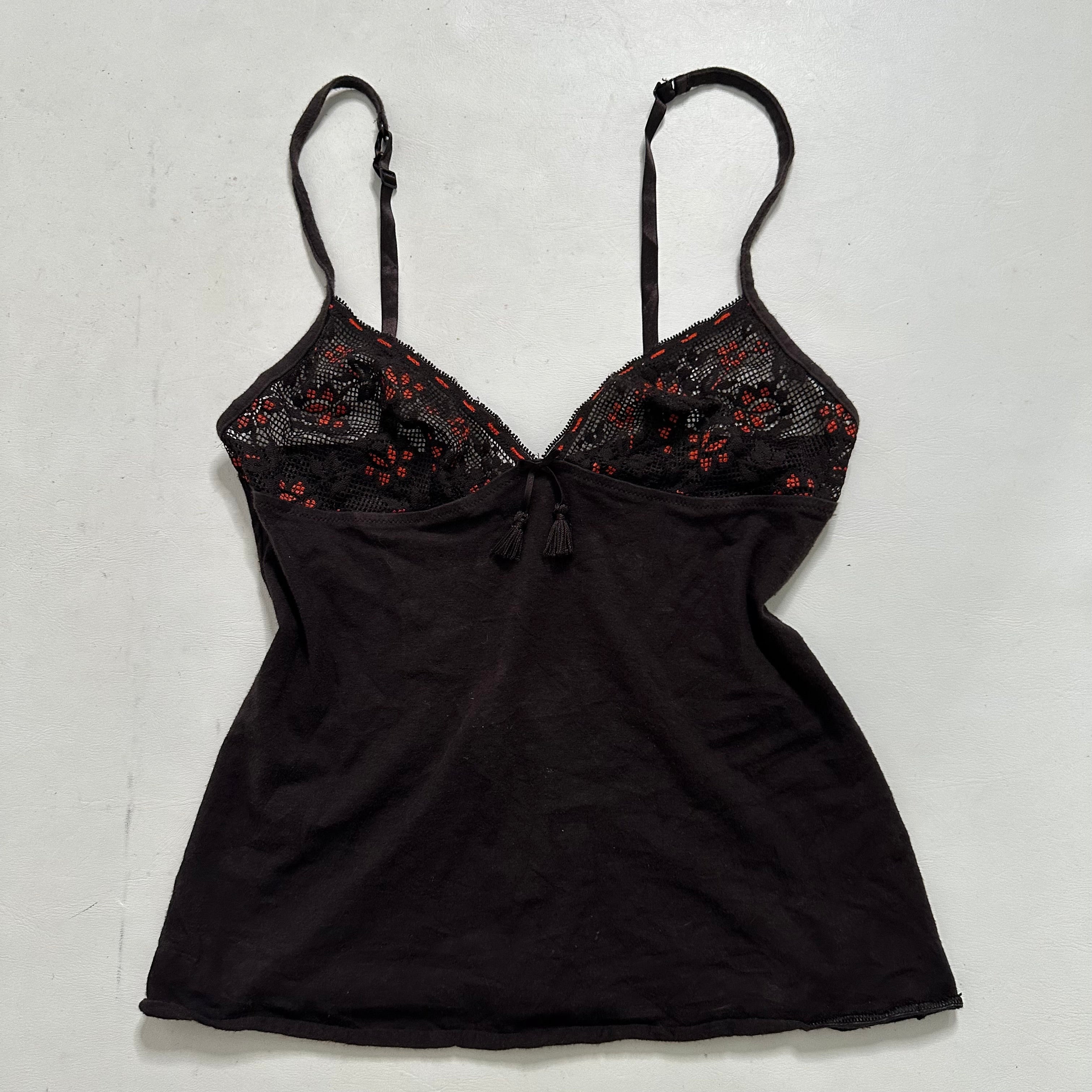 Intimissimi brown lace cami tank top