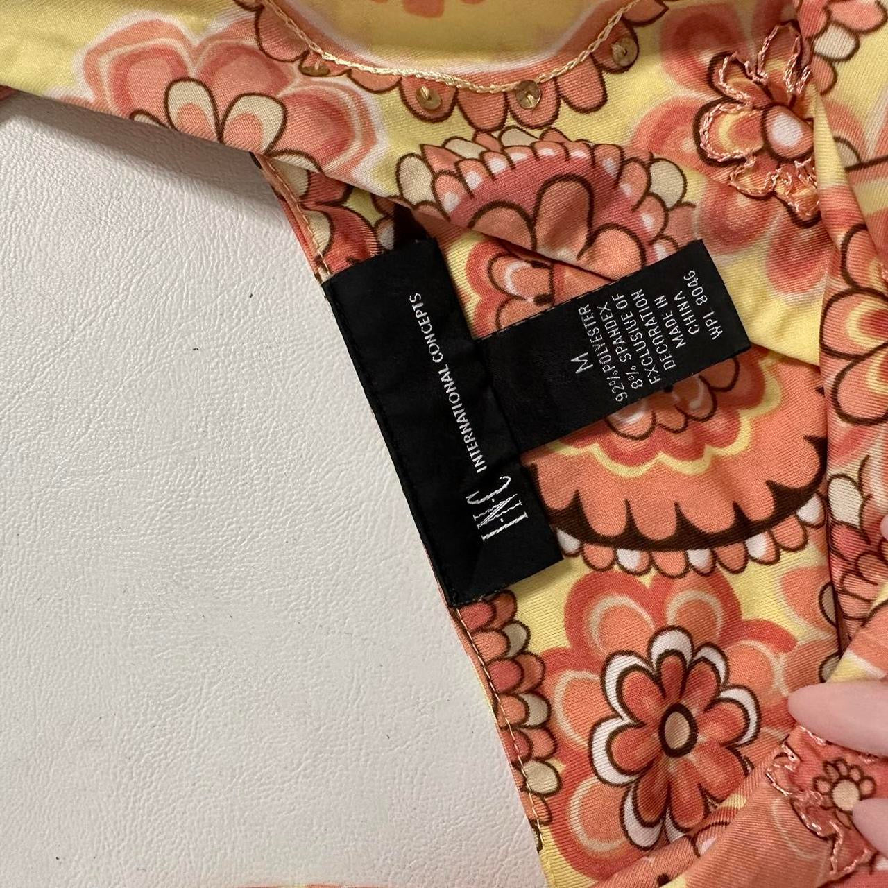 Yellow pink paisley cami