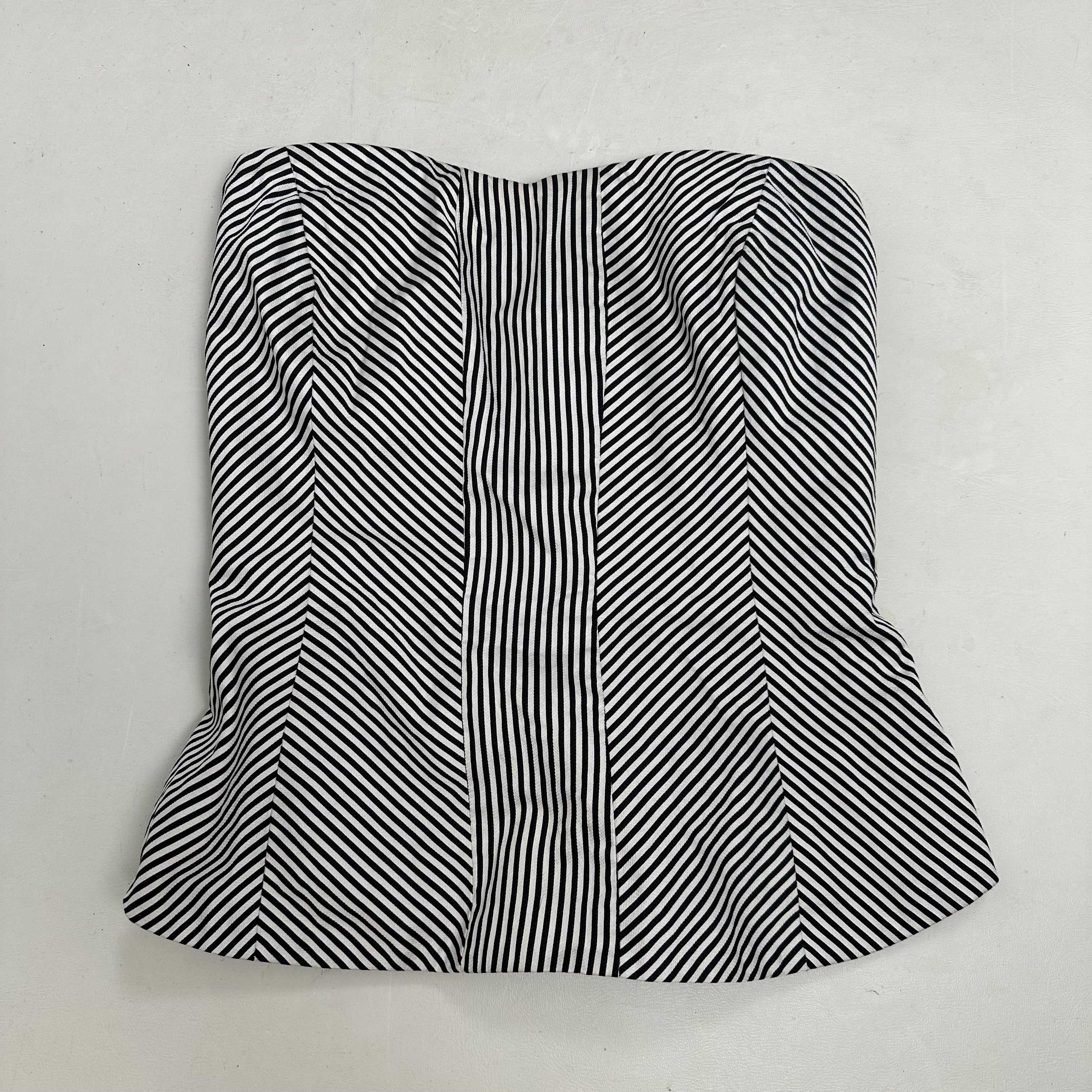 Striped corset top