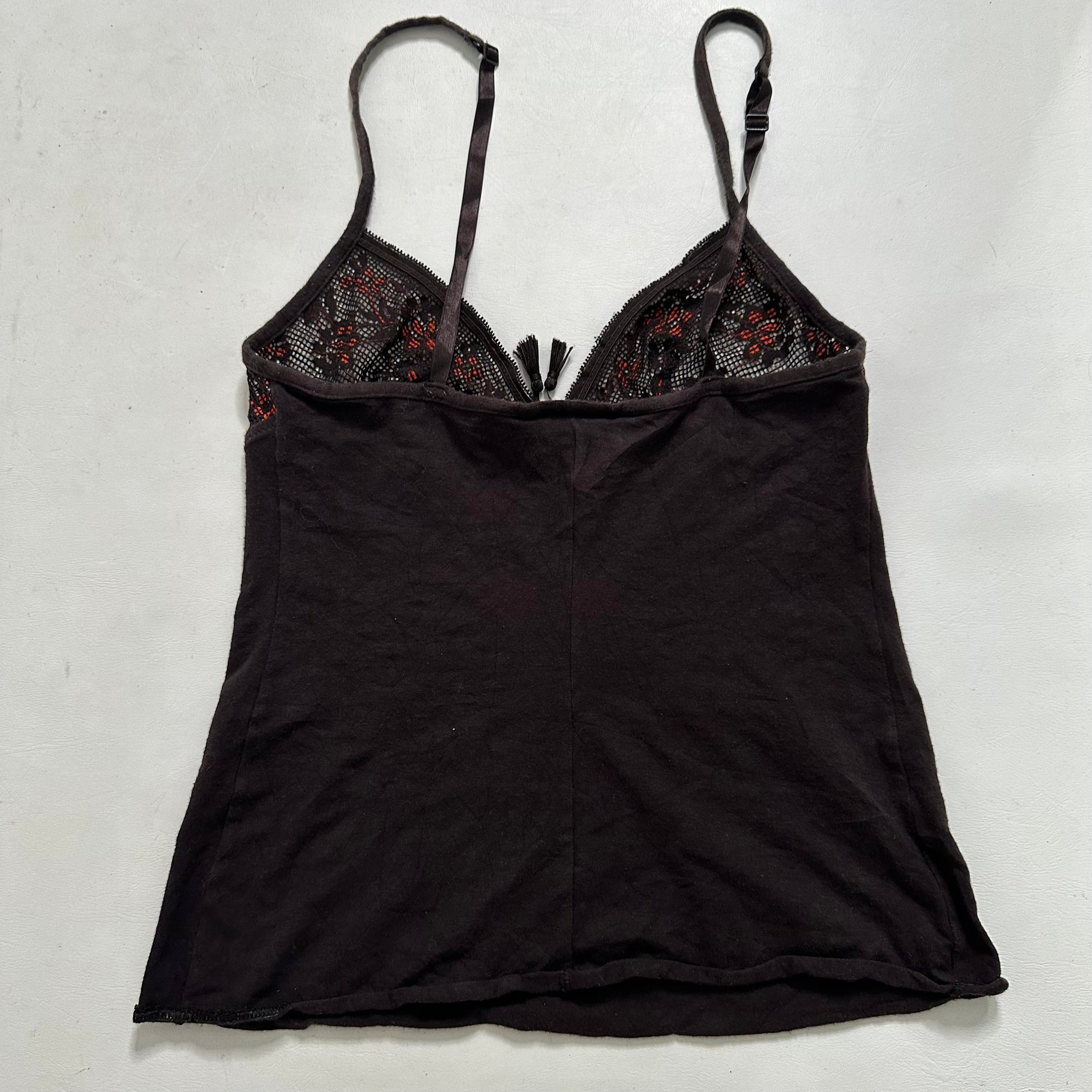 Intimissimi brown lace cami tank top