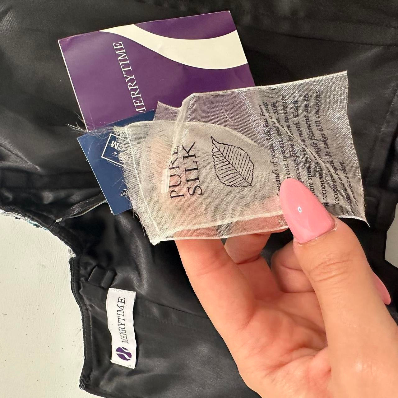 Pure Silk beaded corset