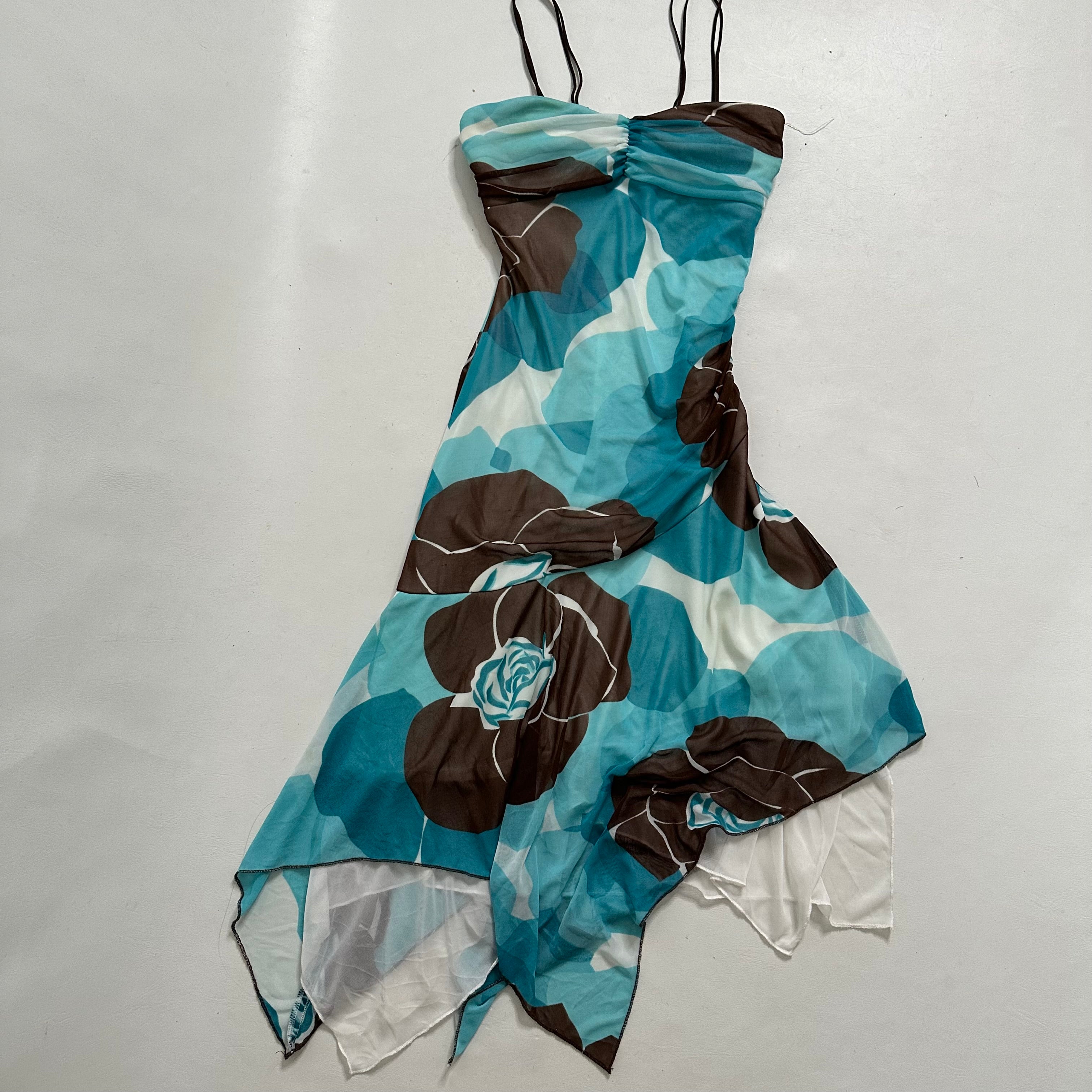Blue floral mesh fairy dress