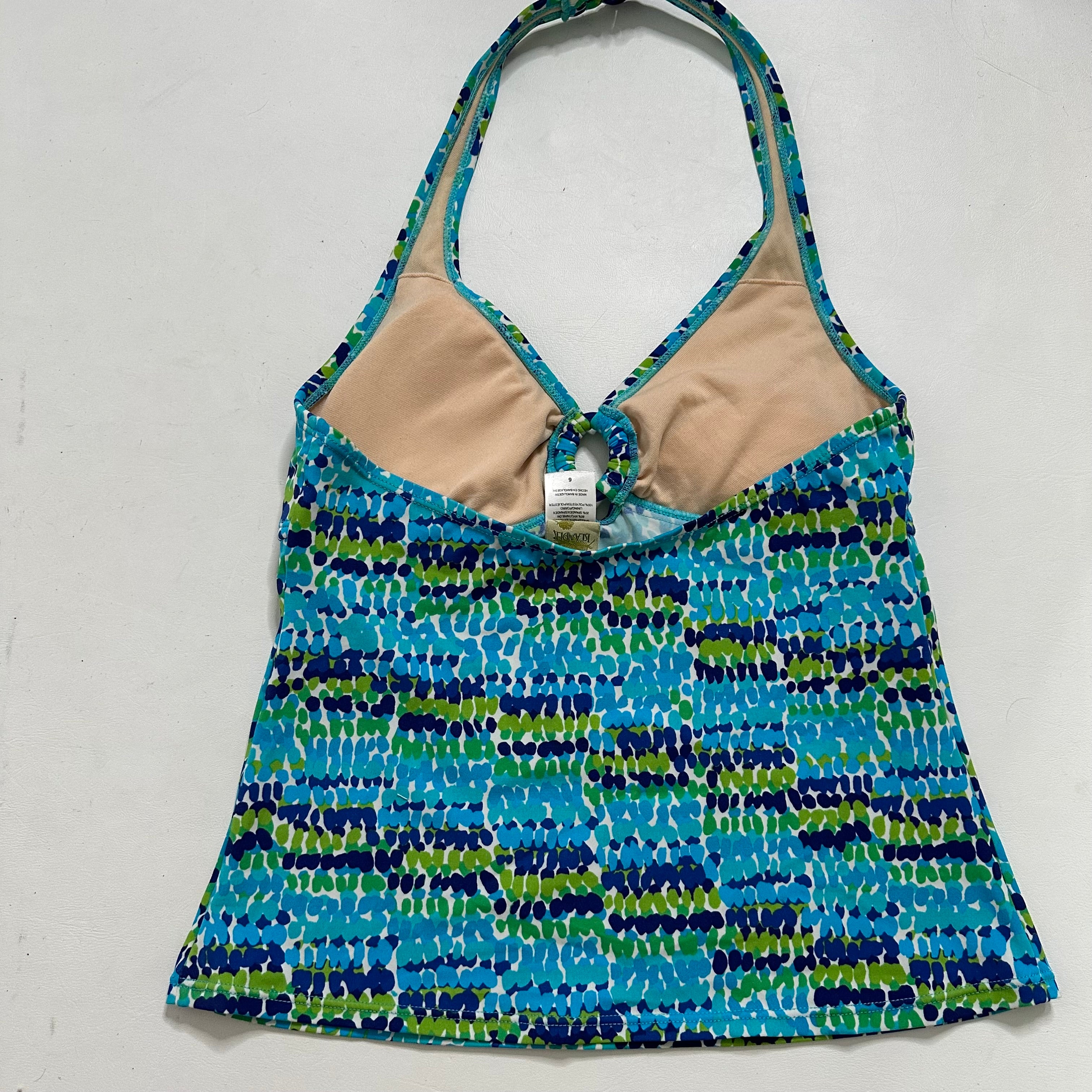 Blue o ring halter top
