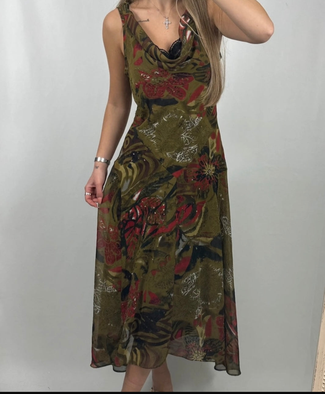 Sequin mesh beaded fairy dress