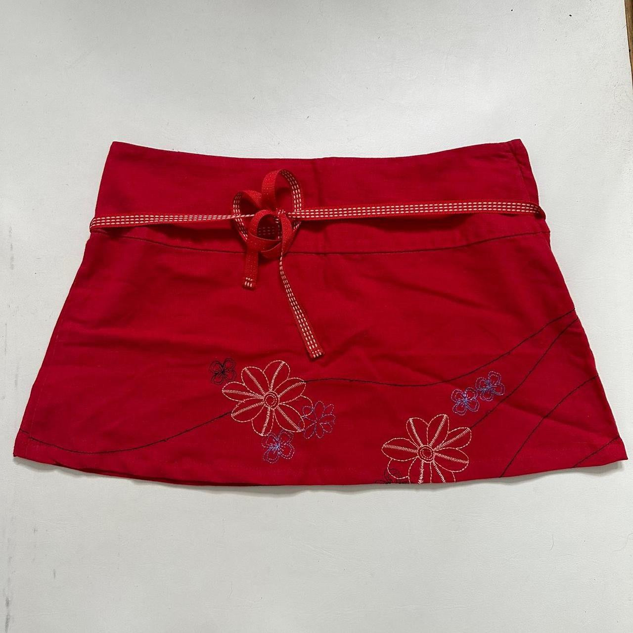 Old label Next red mini skirt