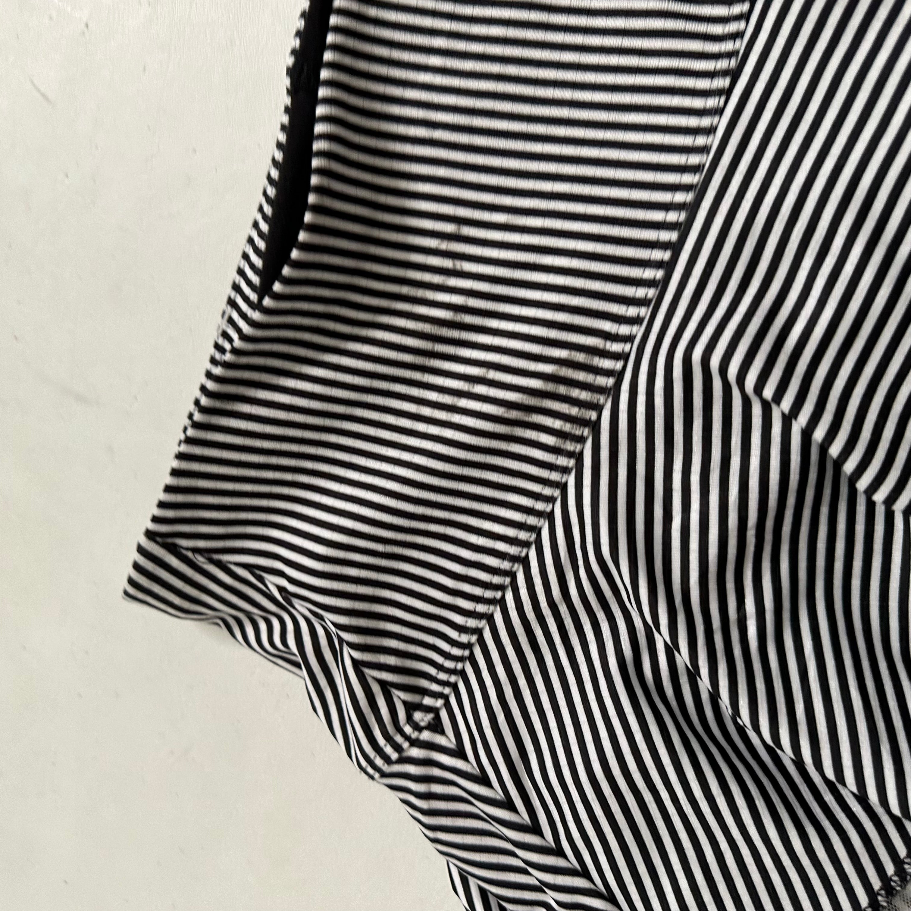Pinstriped mini skirt