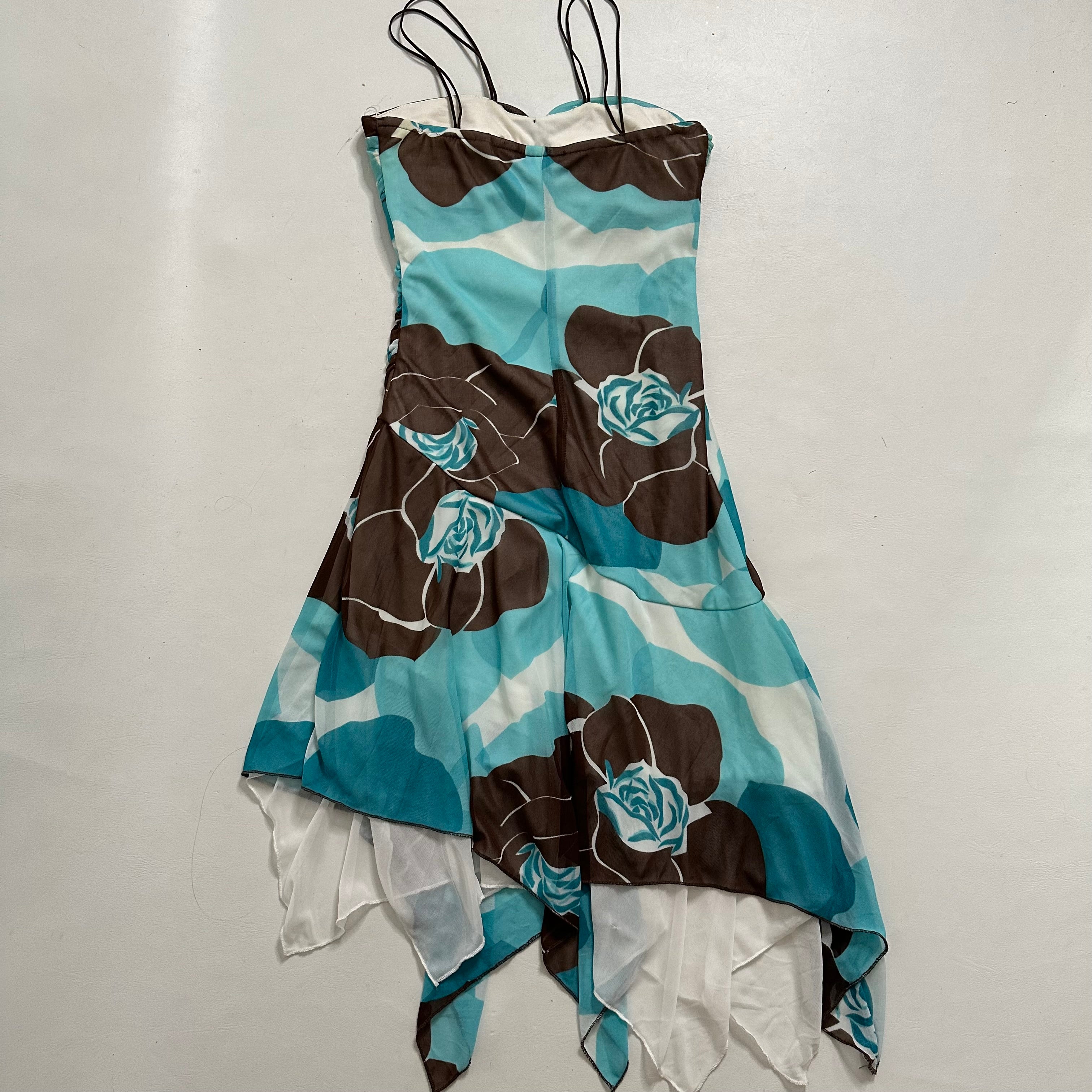 Blue floral mesh fairy dress