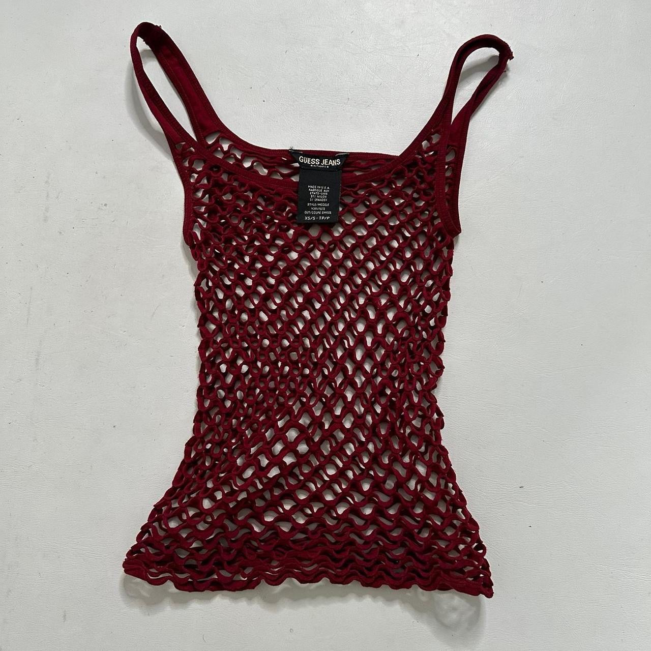 Guess burgundy cut out cami