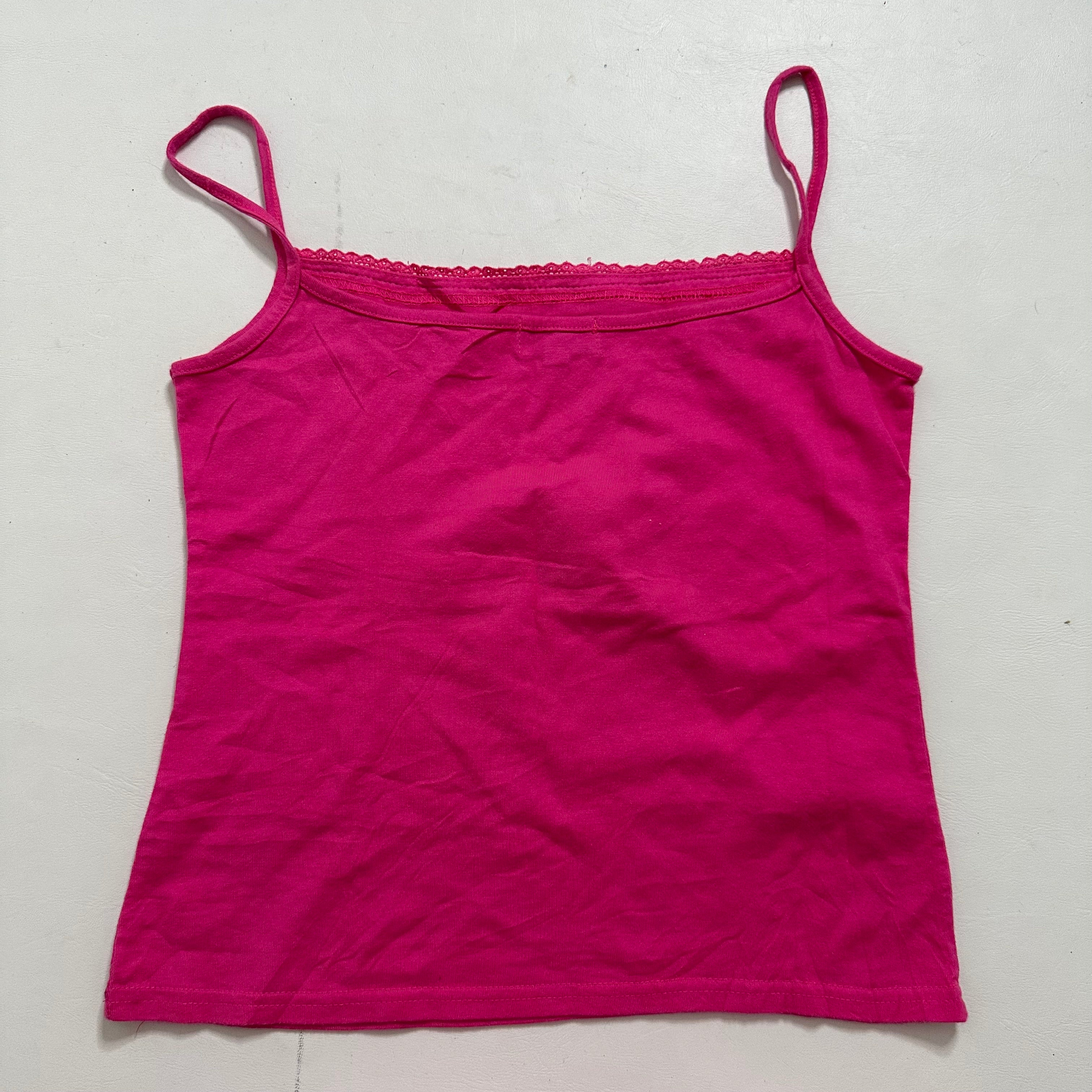 Pink floral cami
