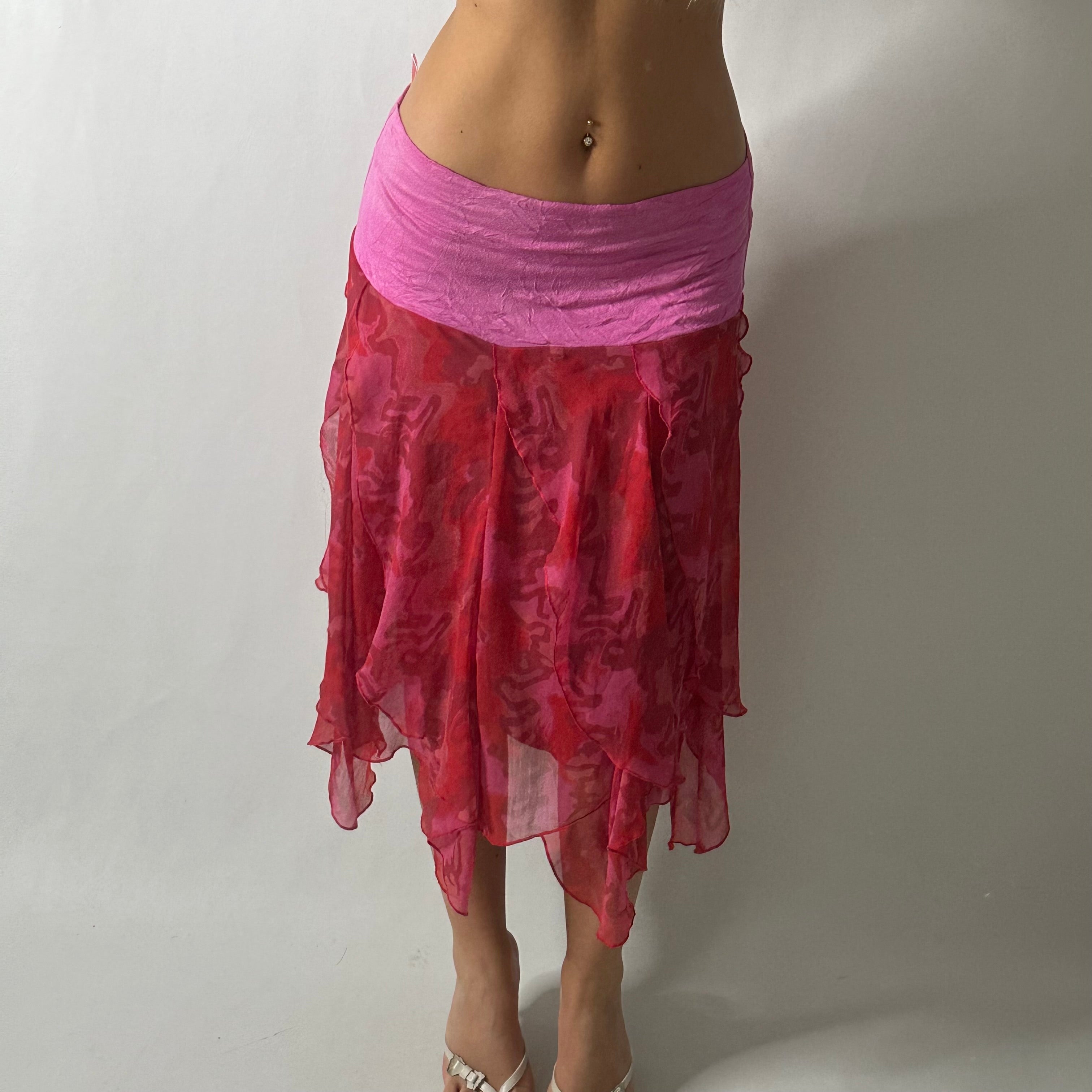 Pink mesh fairy skirt