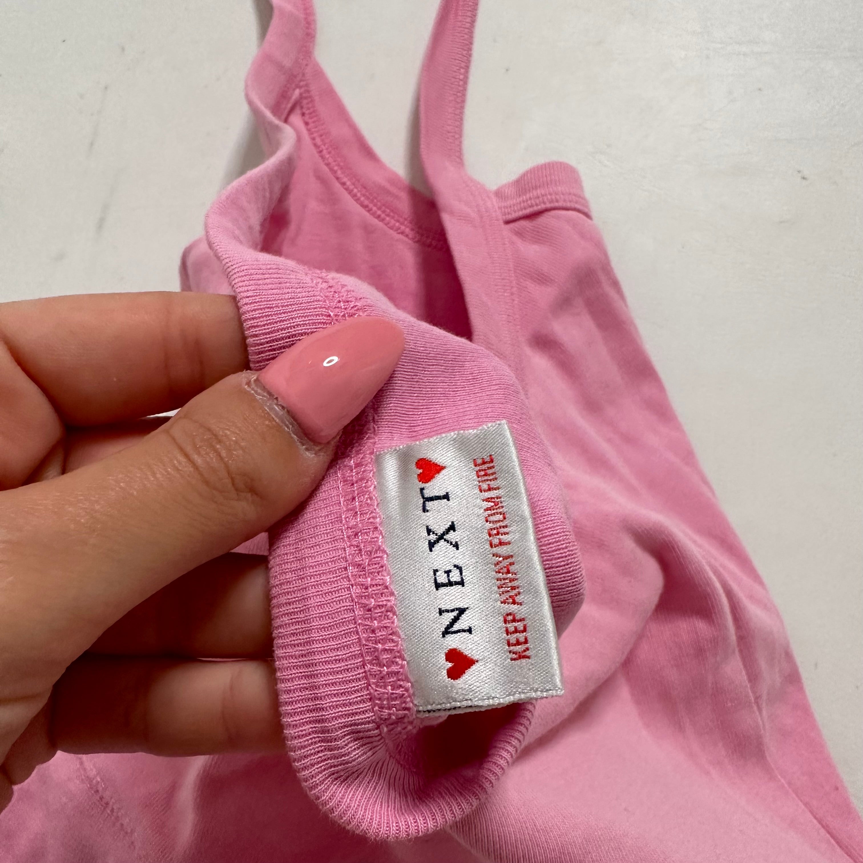 Halter neck pink top