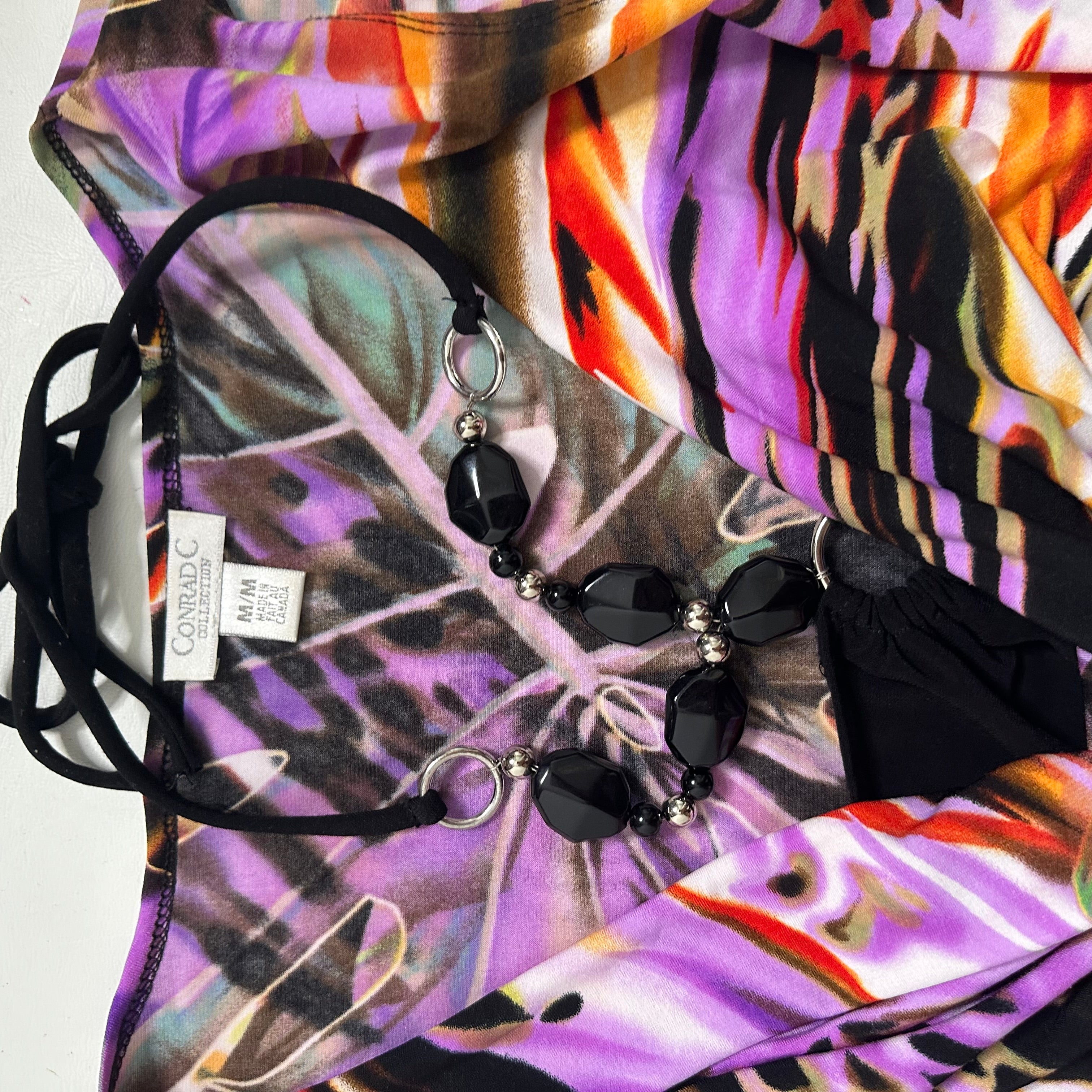 Cowl top with built in halter top