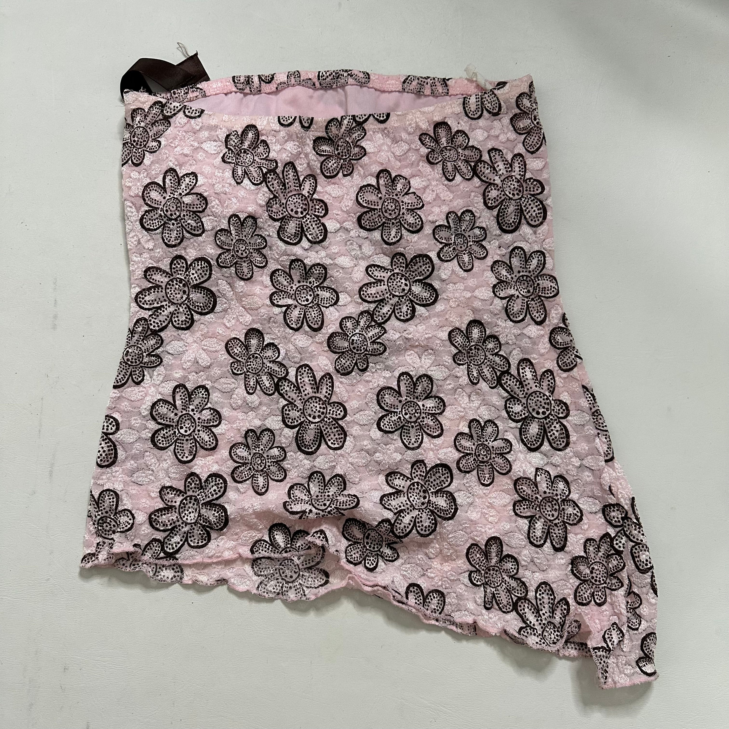 Pink lace bandeau