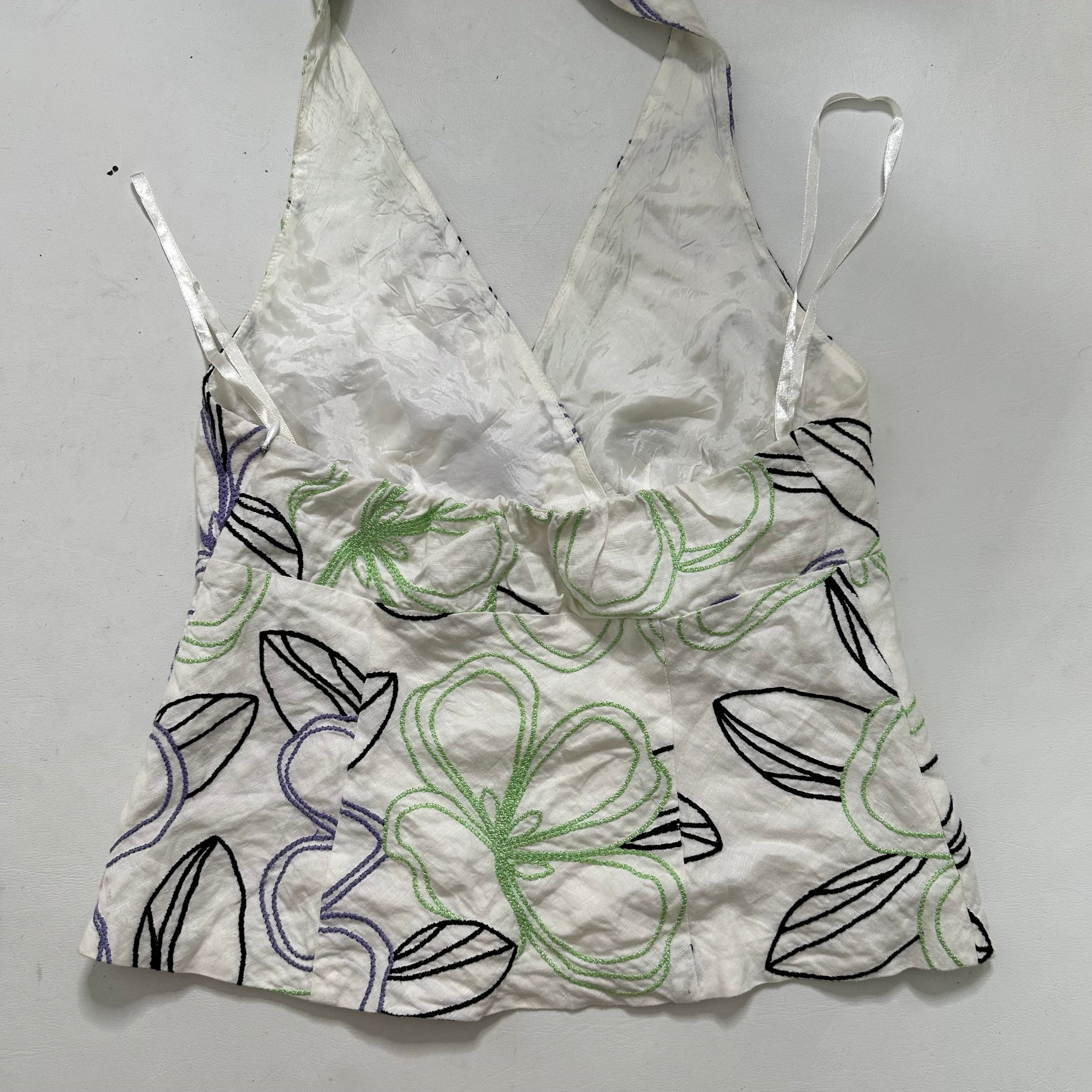 Floral halter top
