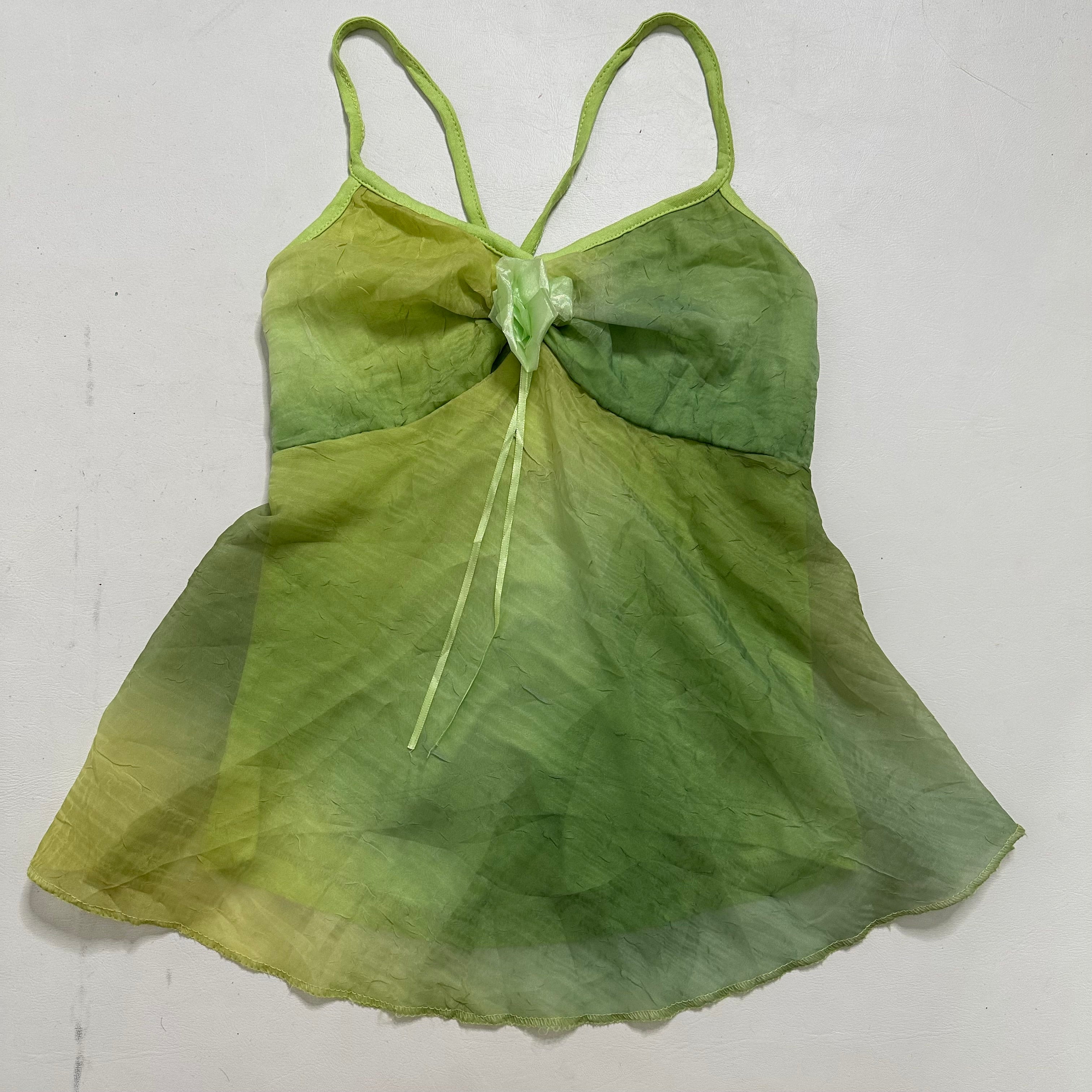 Green mesh fairy cami
