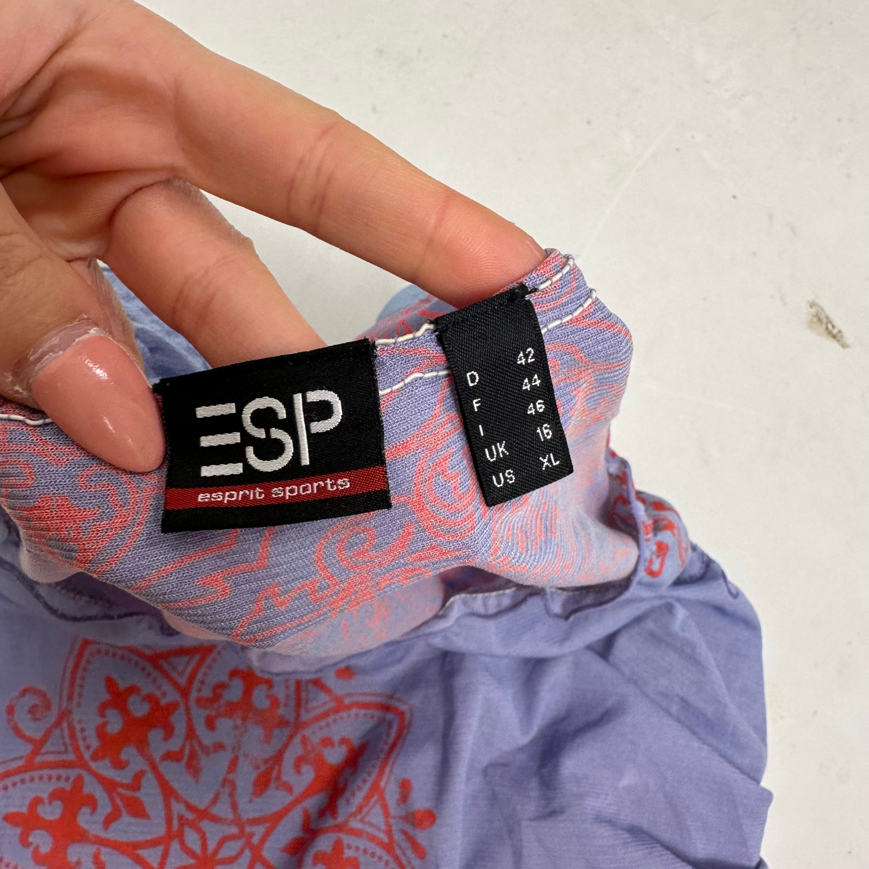 Lilac mesh ruched top