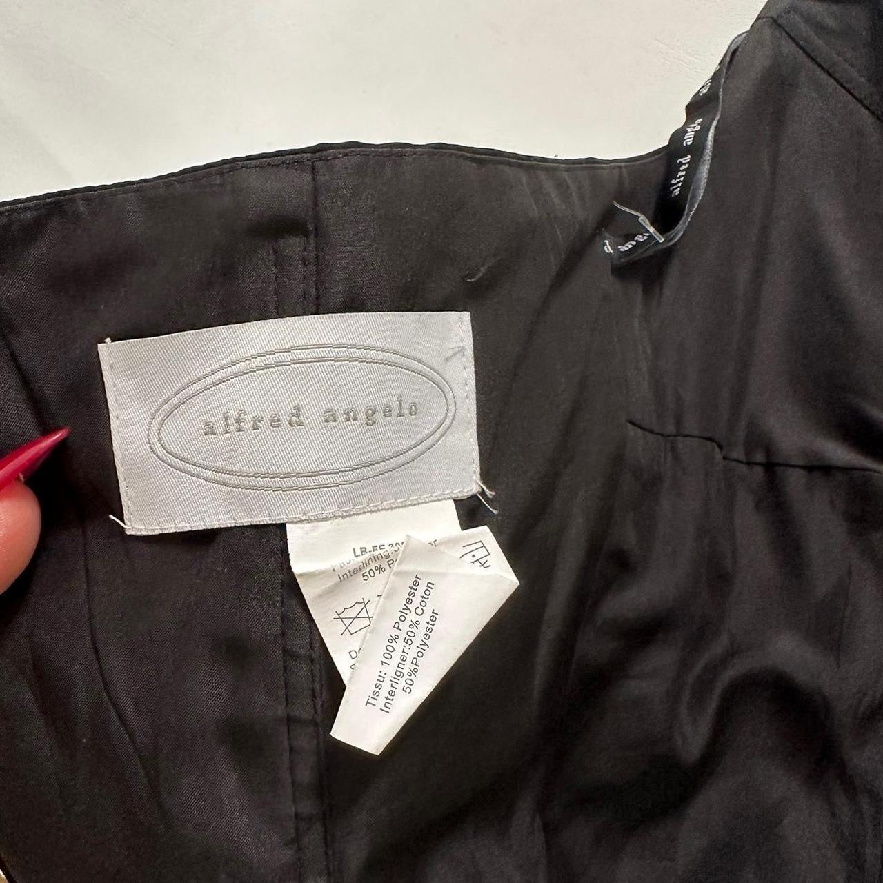 Black halter top with buttons