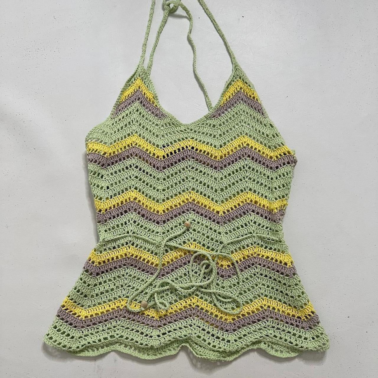 Knit halter top